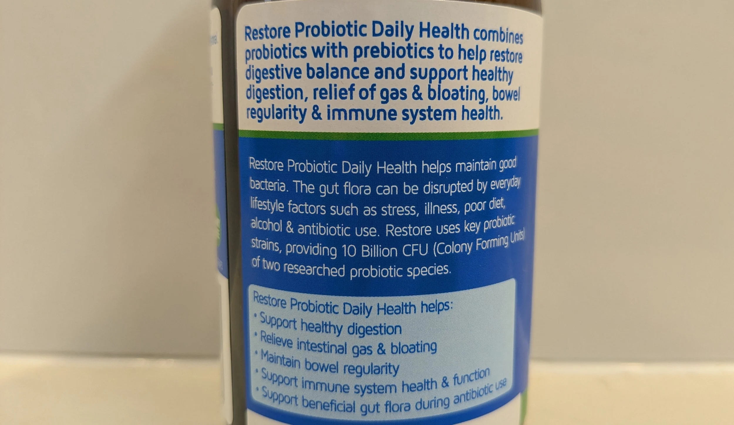 Nature's Way Restore probiotic benefits