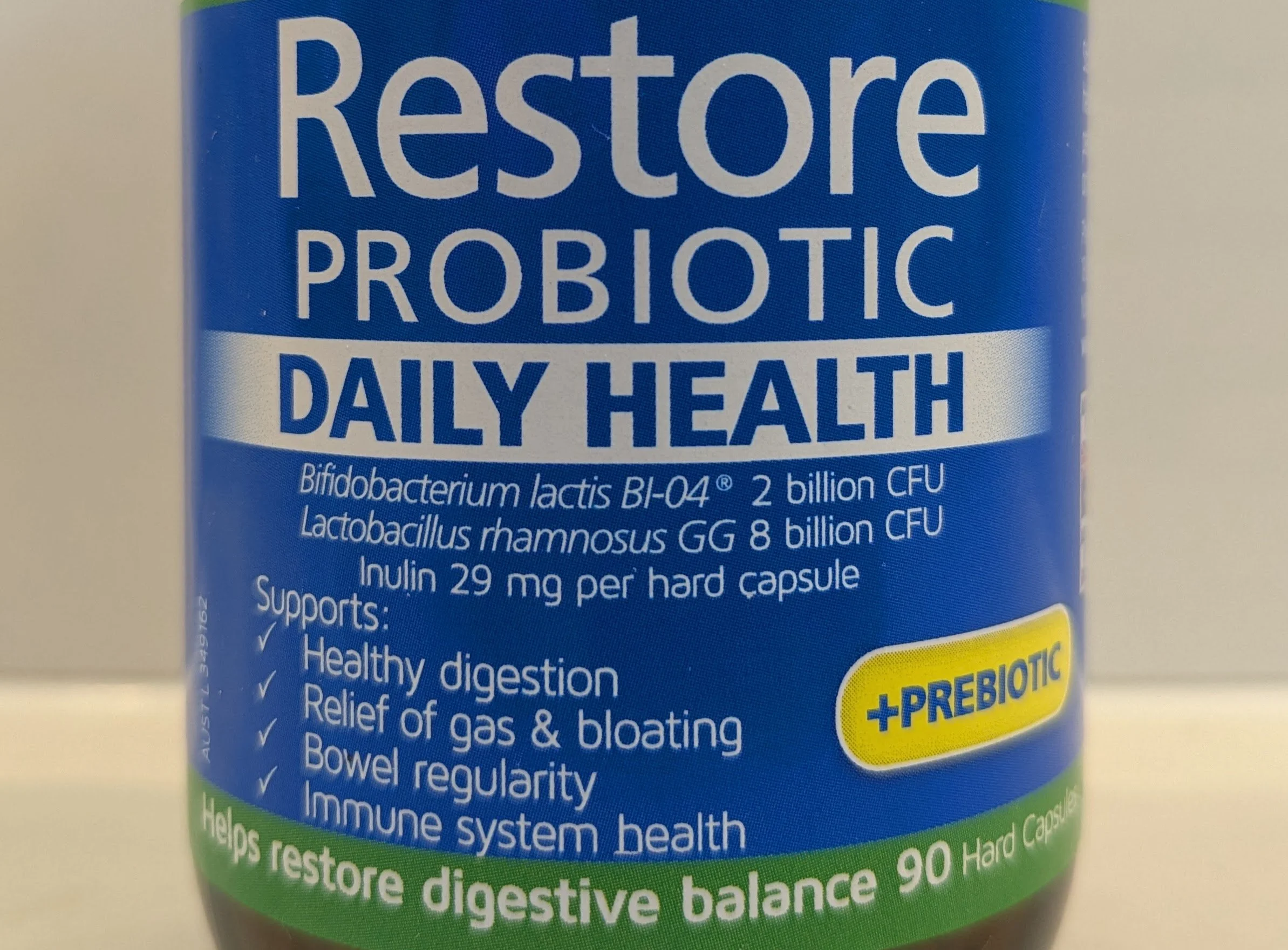 Nature's Way Restore probiotic ingredients