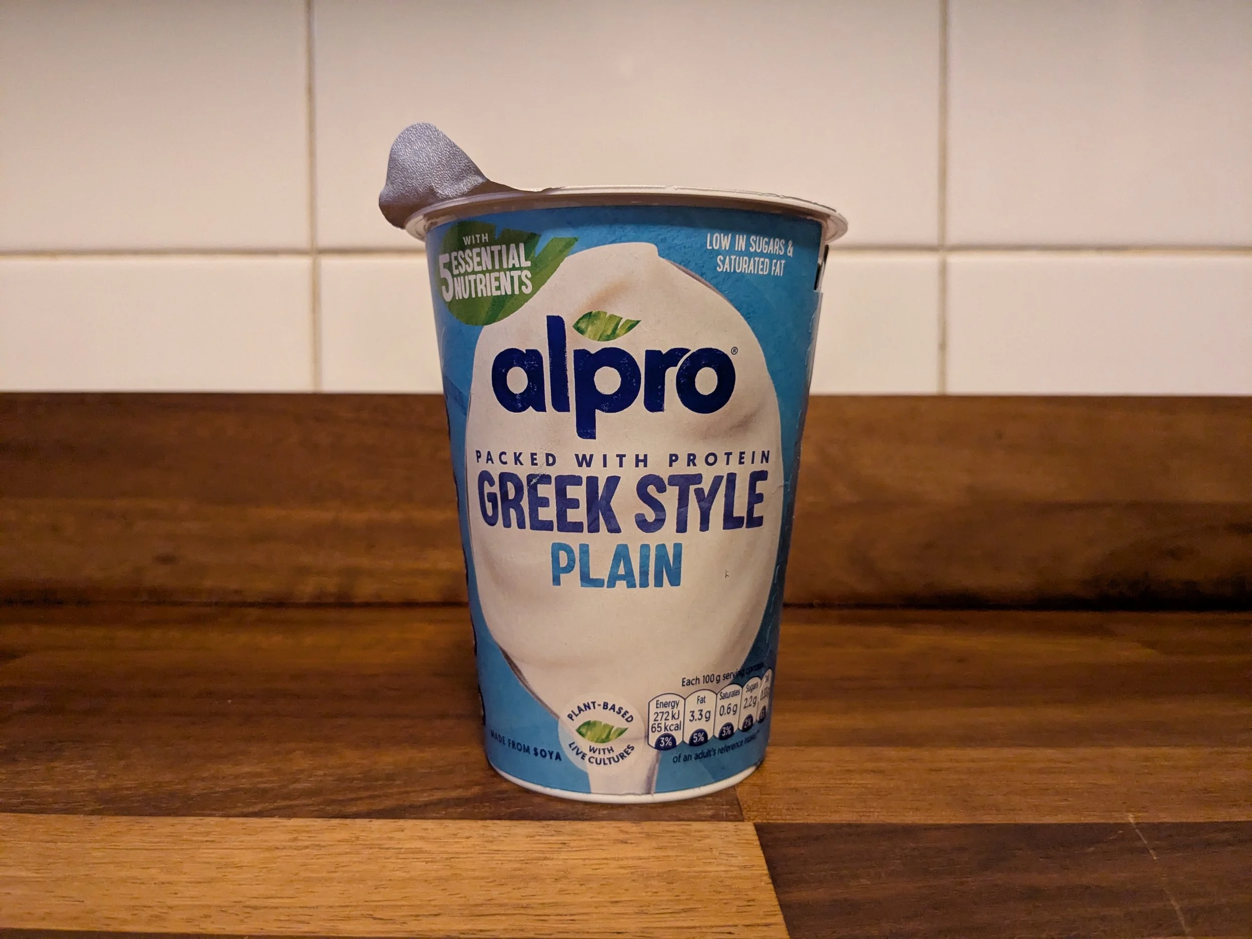 Alpro Greek style plain yoghurt