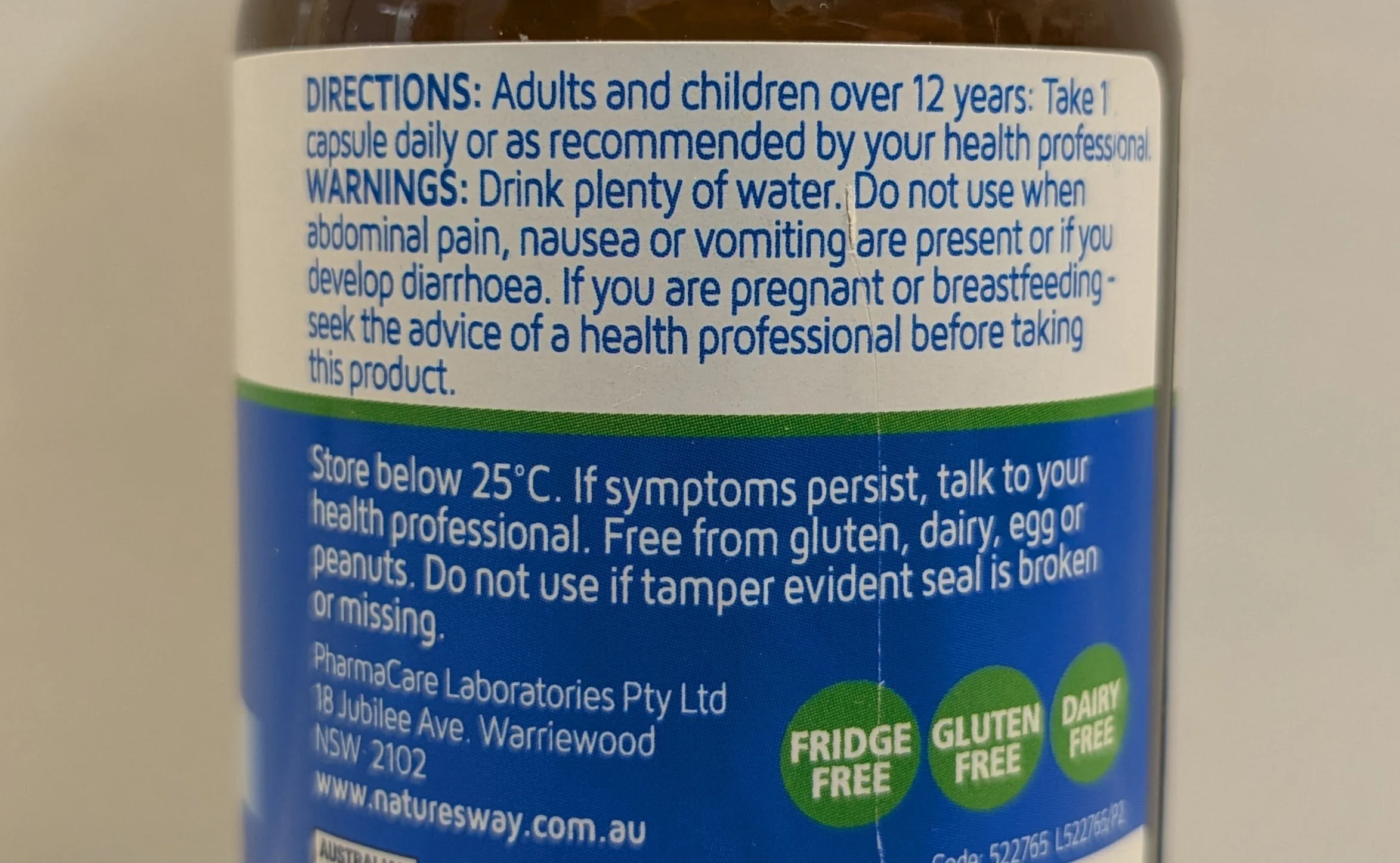 Nature's Way Restore probiotic directions