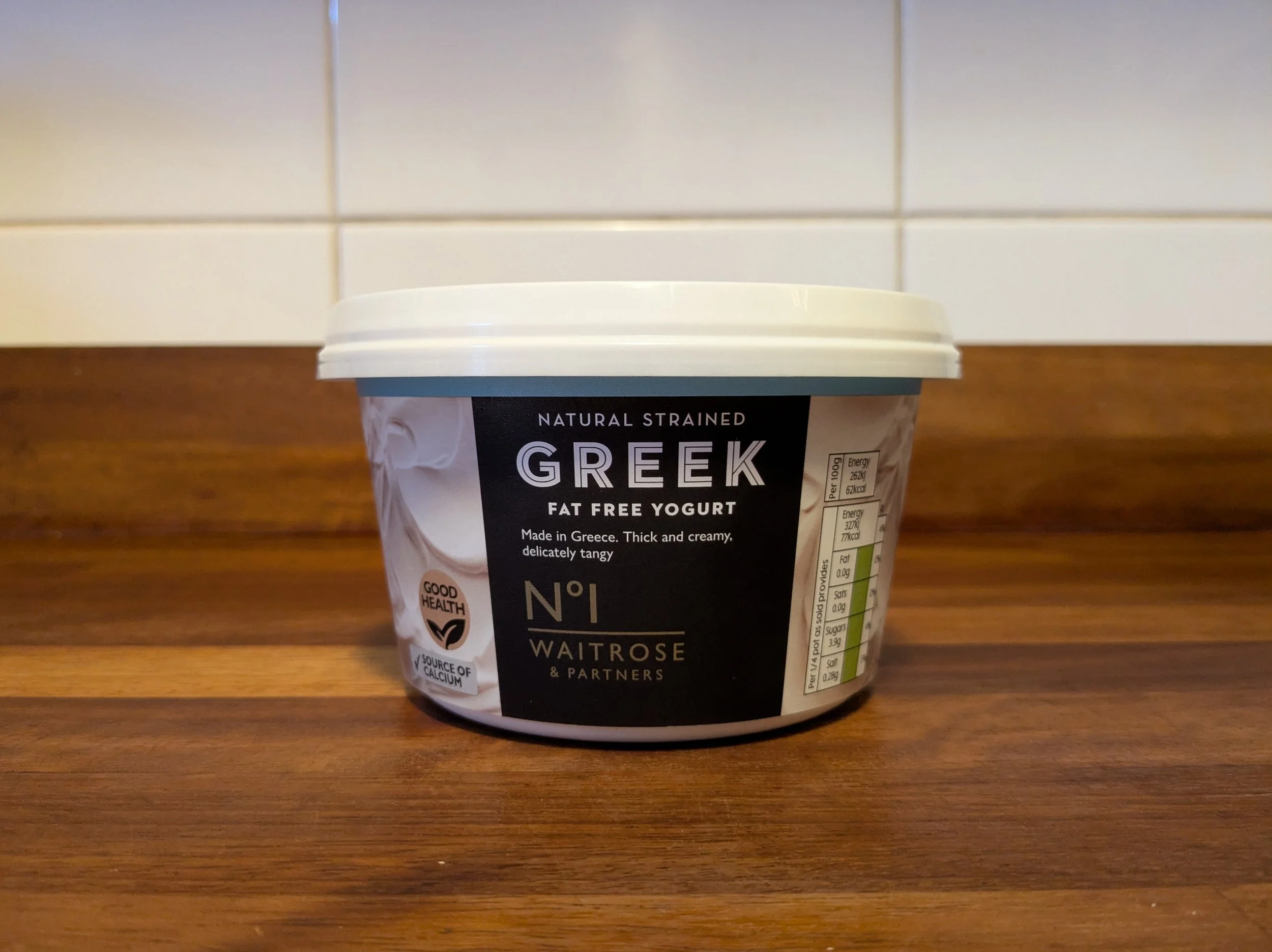 Waitrose No.1 fat free Greek yoghurt