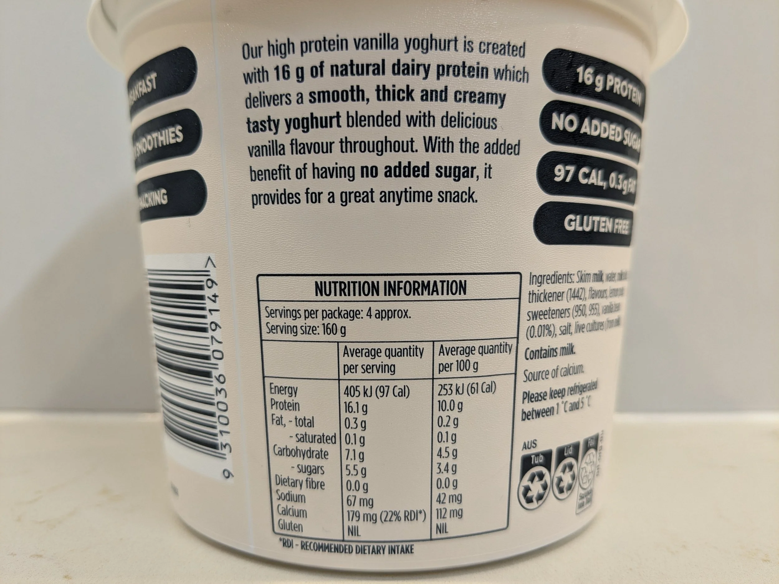 Pauls Plus protein yoghurt review — Hello Gut Health