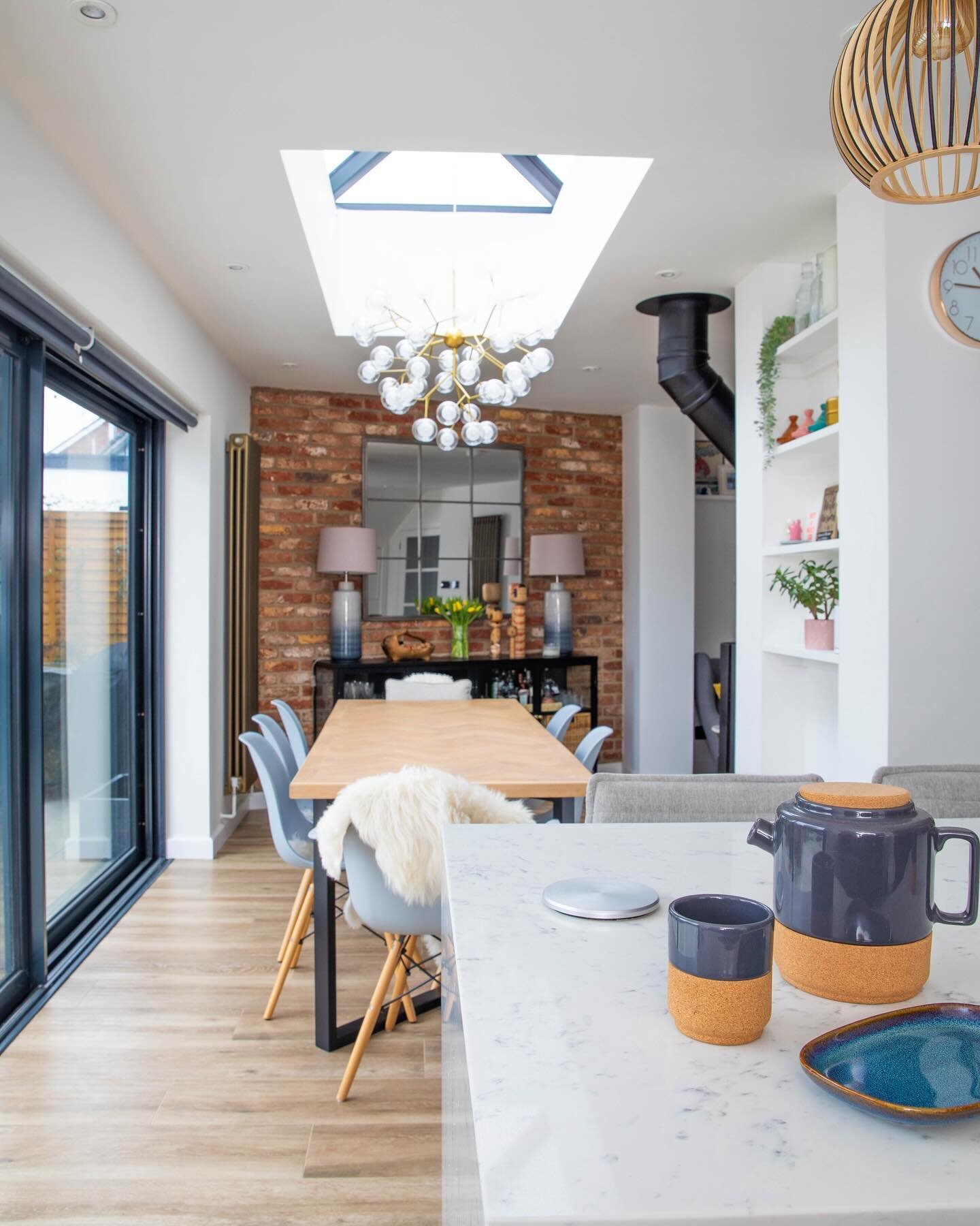 KITCHEN &bull; I do love an indoor / outdoor / kitchen / dining living / space. Sounds like I want a lot  and you would be right ! 

The kitchen had become the heart of the home rather than a scullery hidden away . We love a little al fresco dining s