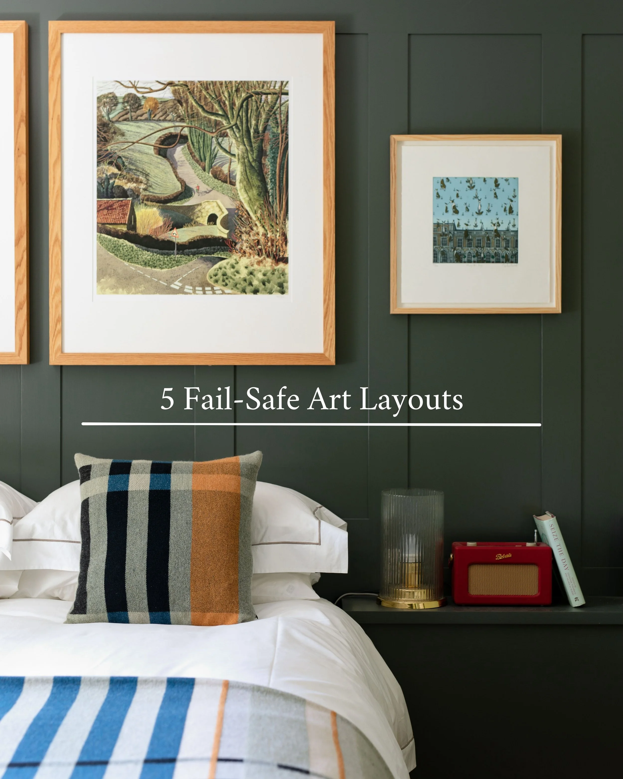 Buy the artwork you love.
Store it at the bottom of your wardrobe for years while you debate where/how to hang it.

Sound all too familiar?

I&rsquo;ve collated my 5 most inspiring ways to hang art in your home.

They&rsquo;re my fail-safe layouts to