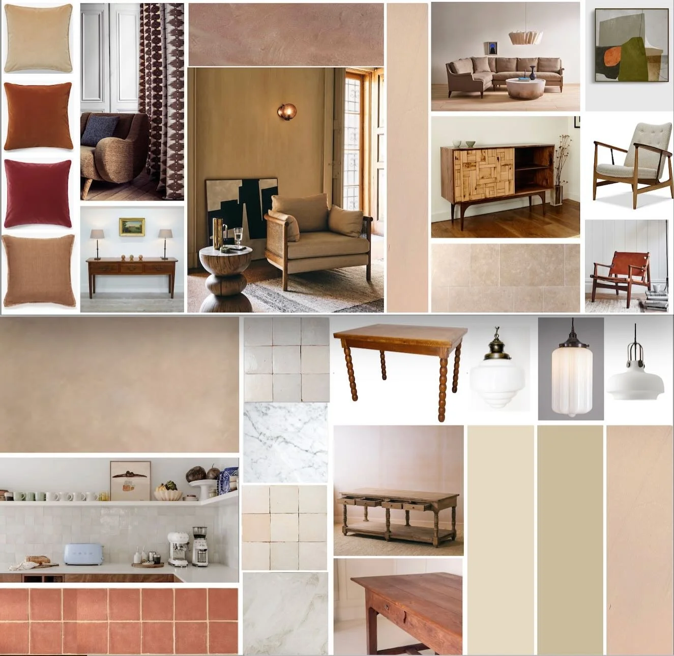 PALETTE &bull; So lucky to work with clients who invest in their homes. Simplifying the palette in this rural barn by painting all surfaces with a natural alabastine lime finish has transformed the space. Huge thanks to @colormakespeoplehappy and @co