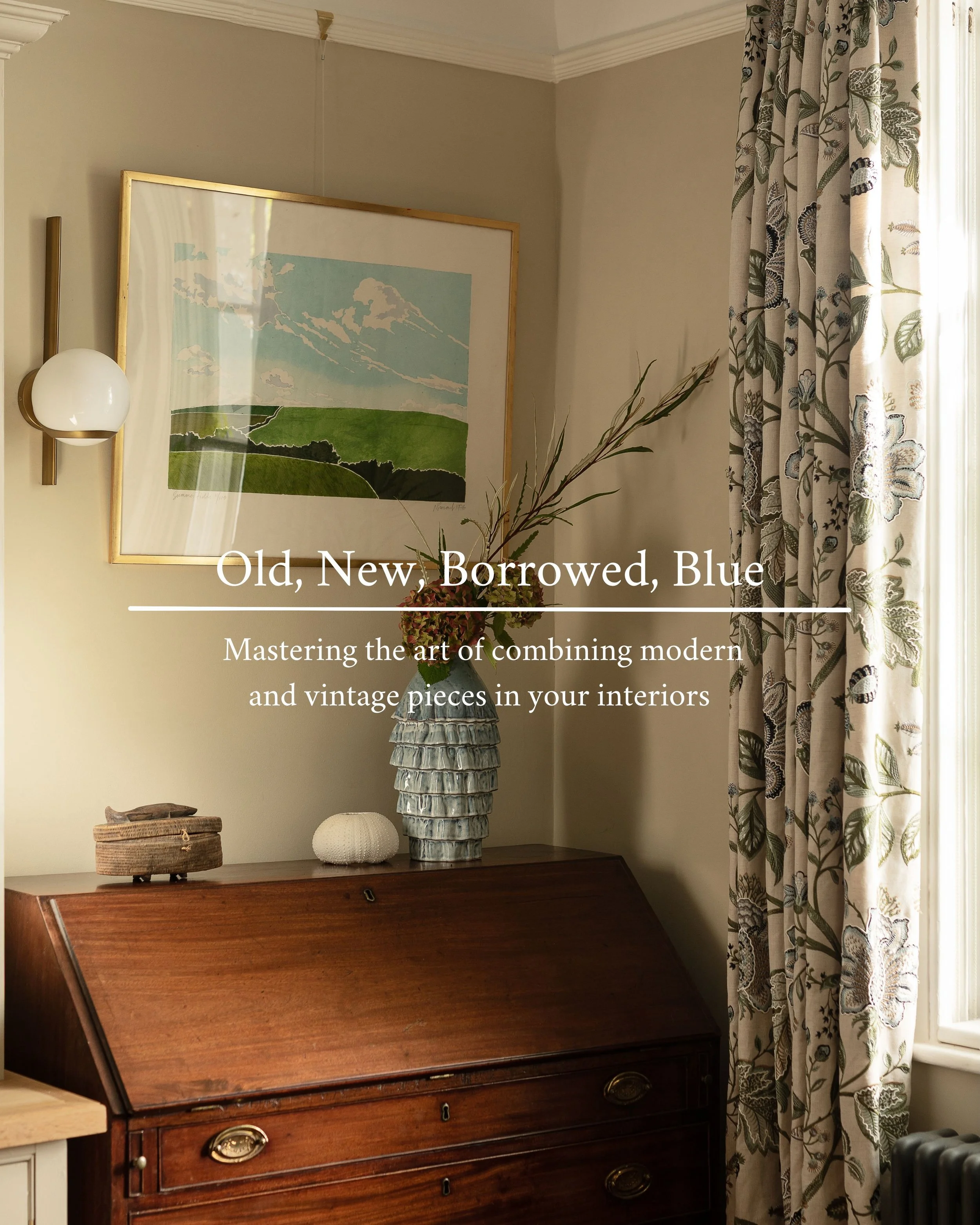 There is a fine art to combining the exciting feeling of buying something new for your renovated home with the thrill of sourcing and bringing an antique or vintage piece back into its original environment. Too far one way and it feels like a jumble 