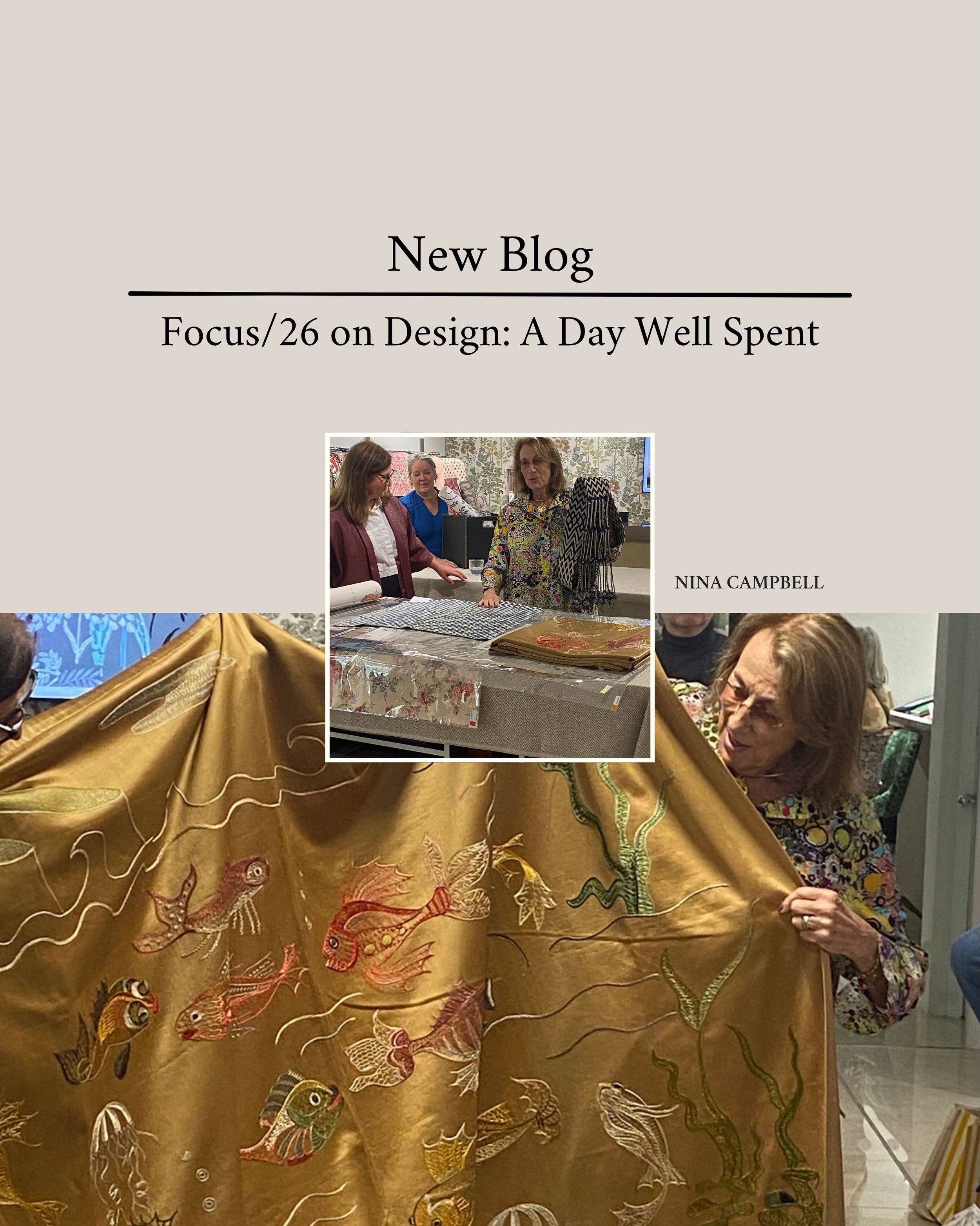 I spent a day immersed in design, discovering beautiful materials, meeting talented makers and finding inspiration at Focus/26 on Design at Chelsea Harbour.

A few highlights really stood out:
* The instinctive creativity of @ninacampbellltd and Hele