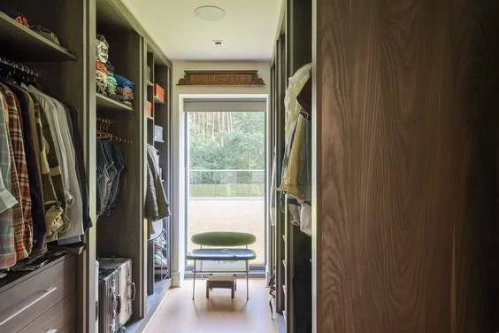 Wardrobe showing items inside