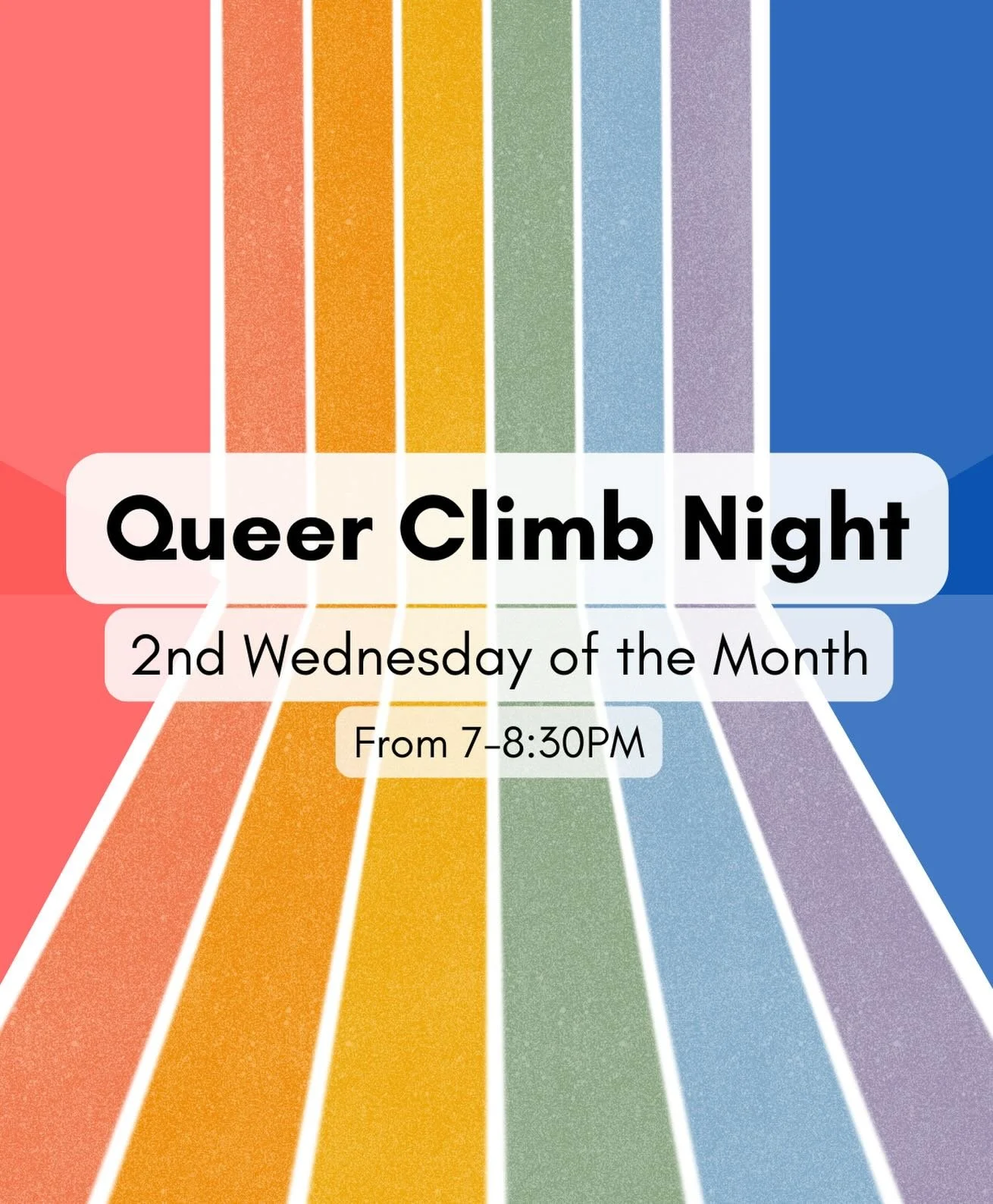 Join Michelle tomorrow night for the first Queer Climb Night of 2026!! Whether you&rsquo;re in it for the cleverly crafted climbs or the culmination of community, this meet up is a great way to spend a cold winters day. Free for members or just $15 f