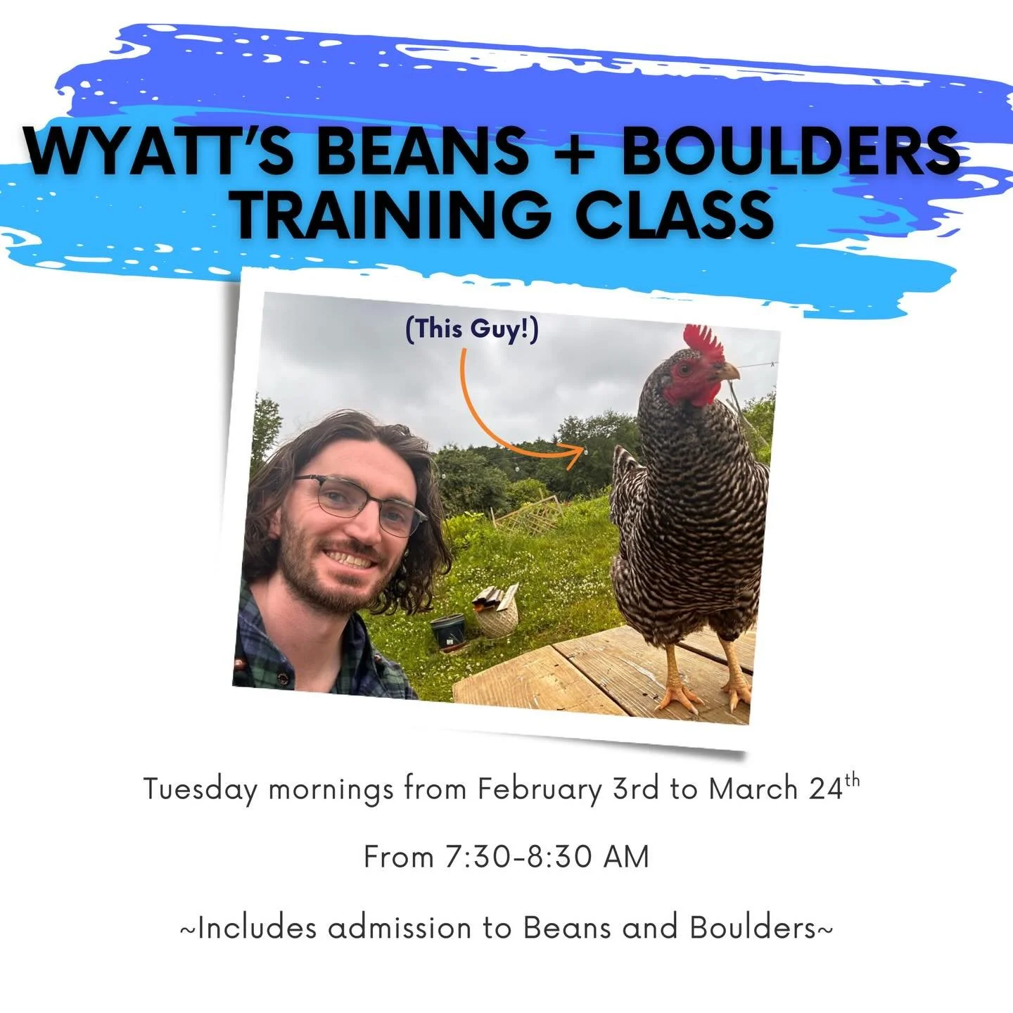 Are you looking forward to the Beans and Boulders Competition this Spring? Do you have big goals to send all the problems? Well, you&rsquo;re in luck! Wyatt is back with another Winter training and workout series. Starting on Tuesday, February 3rd, h