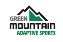 Green Mountain Adaptive Sports logo with mountain graphic and bold text