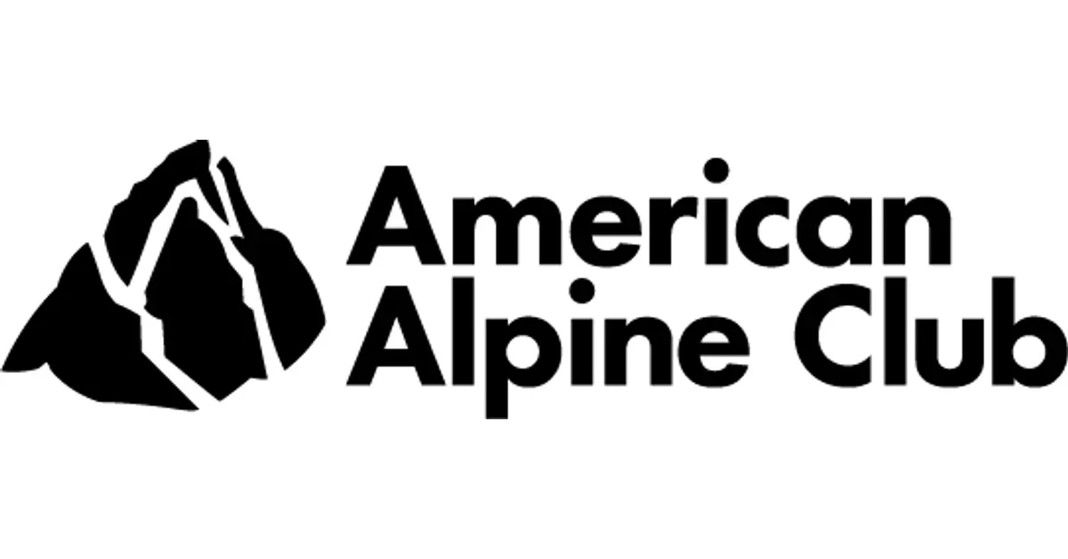Logo of the American Alpine Club featuring a stylized mountain and bold text.