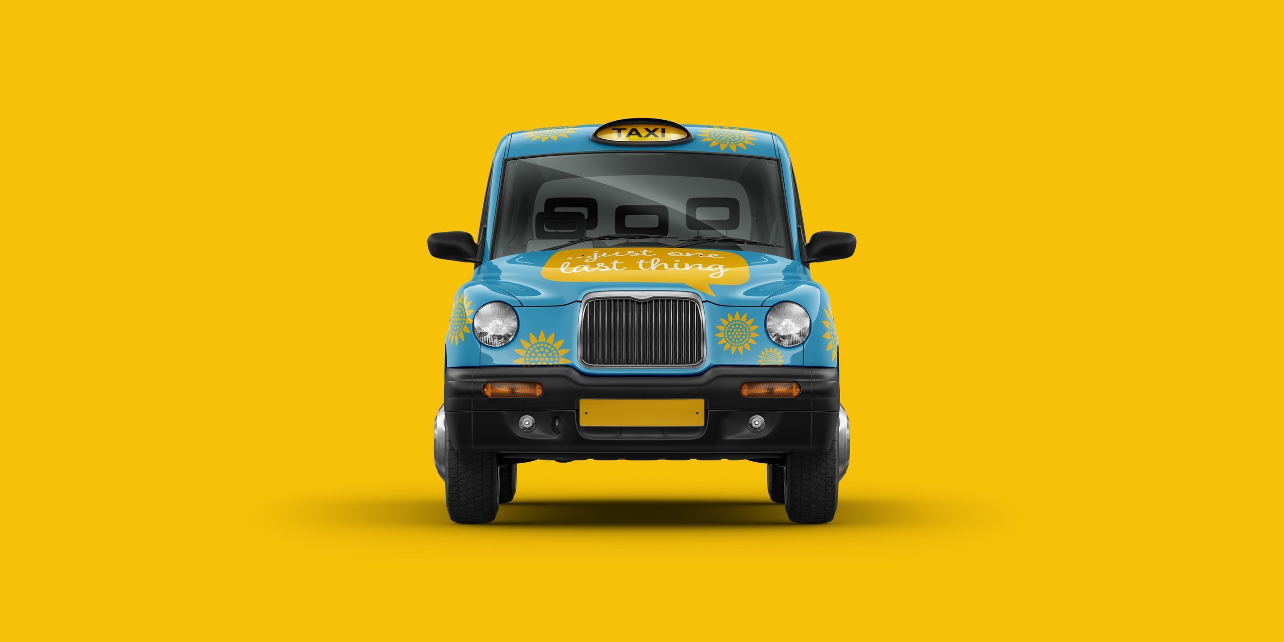 A highly visual eye-catching cab wrap