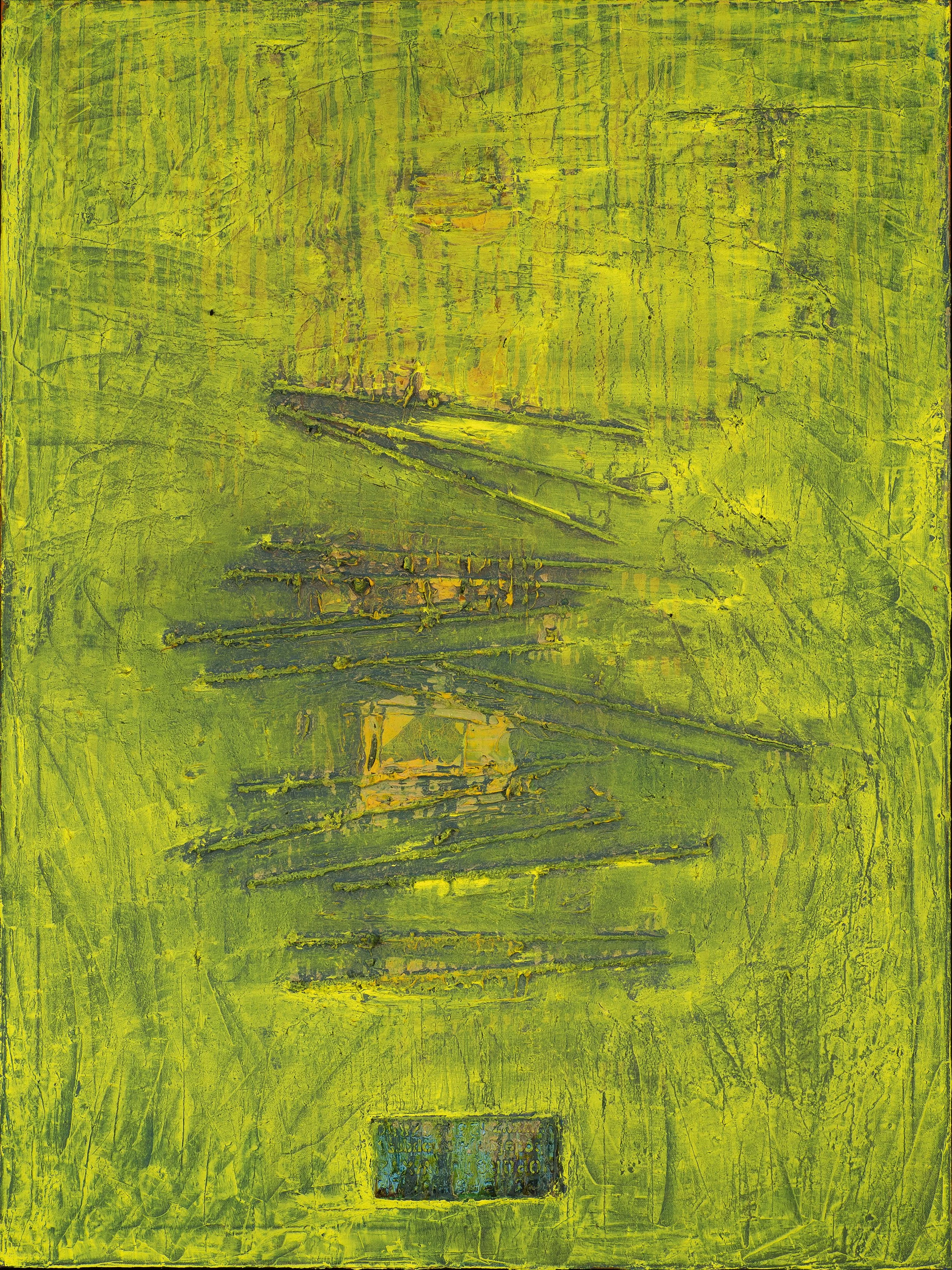 God Lives Underwater #33 - 30x40 - Oil on Canvas and Mixed Media - 2020