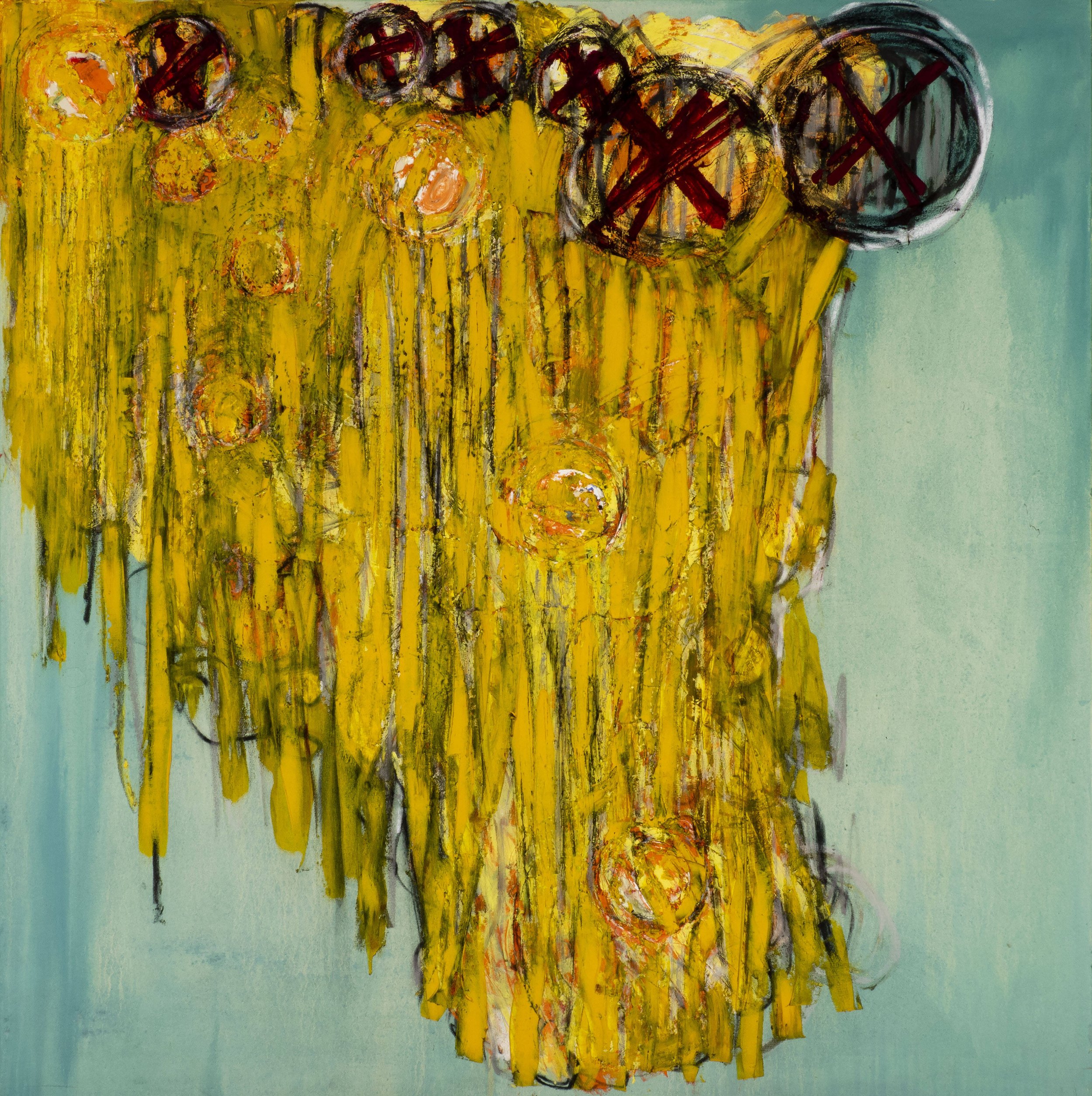 God Lives Underwater #15 - 60x60 - Oil on Canvas - 2018