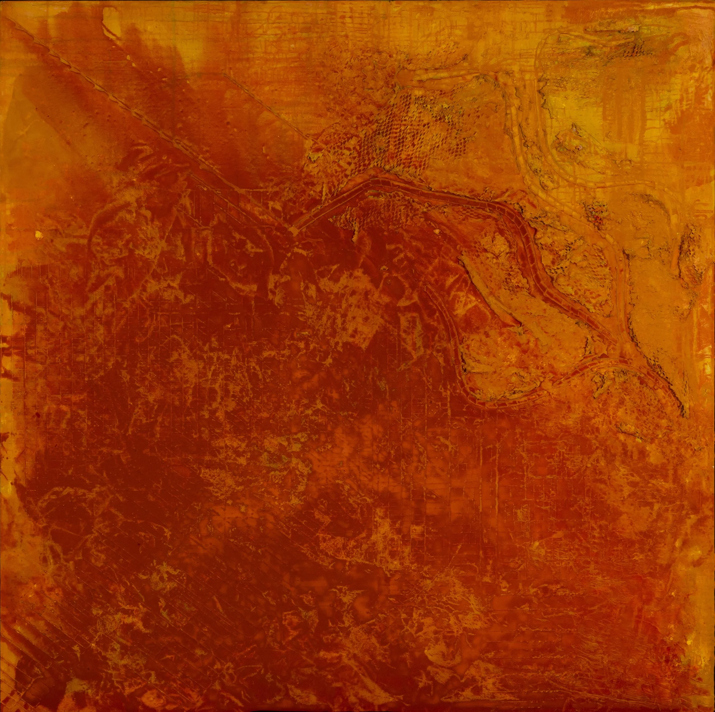 God Lives Underwater #16 - 60x60 - Oil on Canvas - 2019