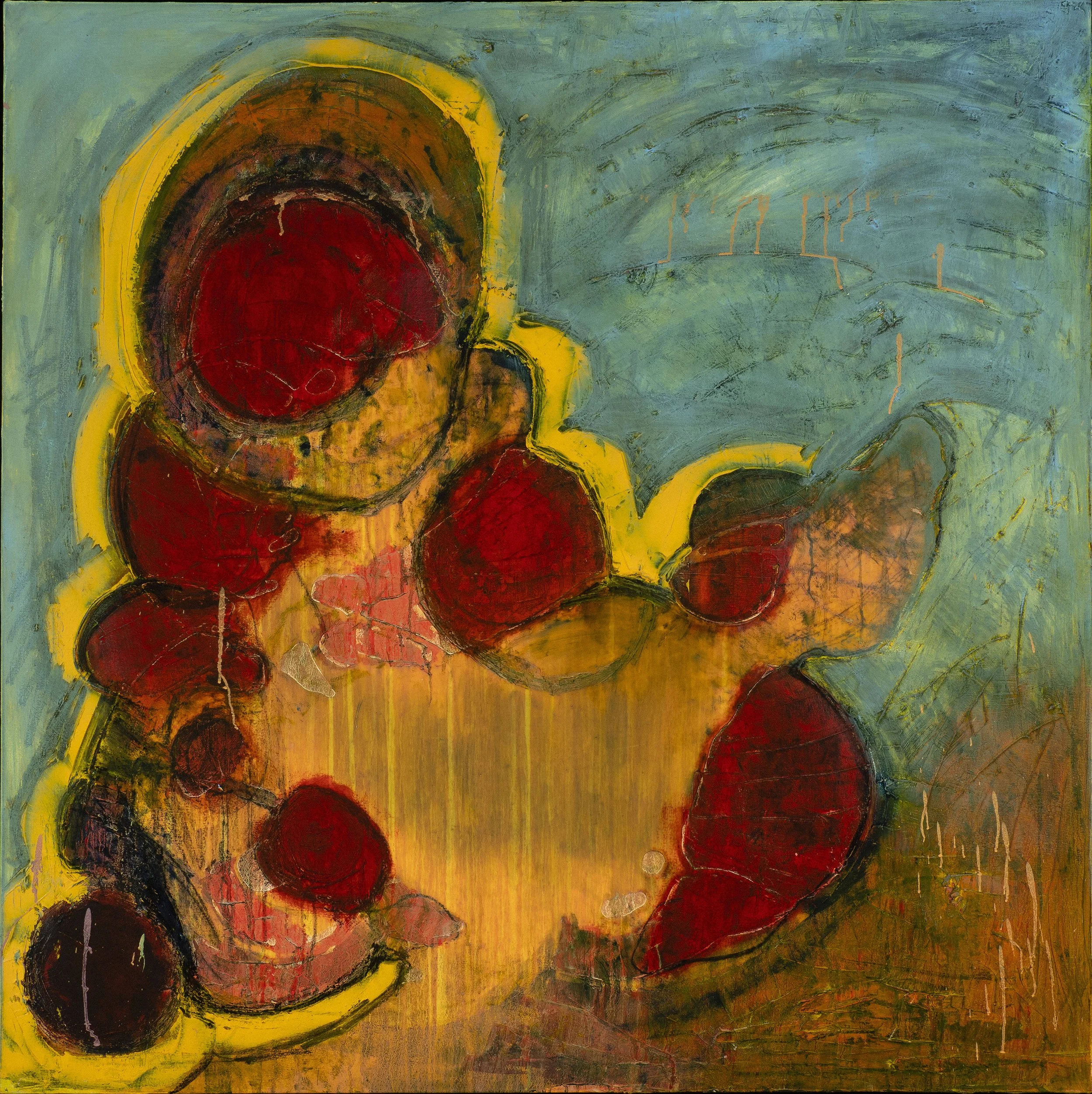 God Lives Underwater #30 - 60x60 - Oil on Canvas - 2020
