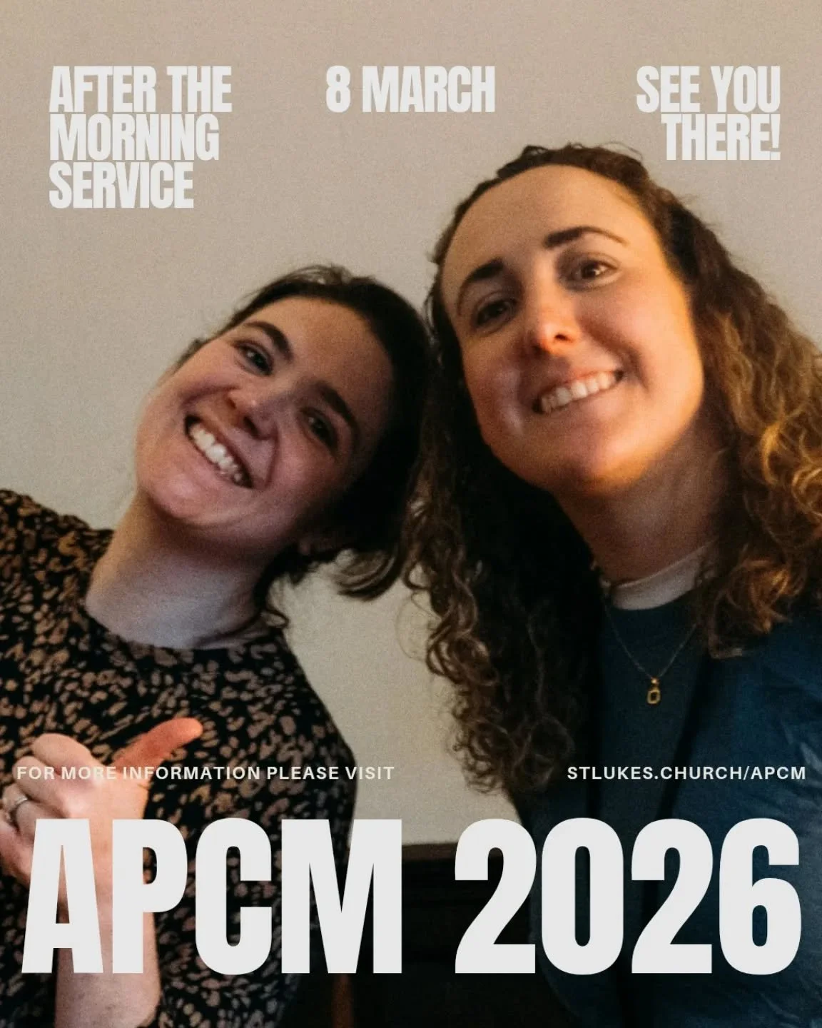 It's our APCM on Sunday! See you there 🙌