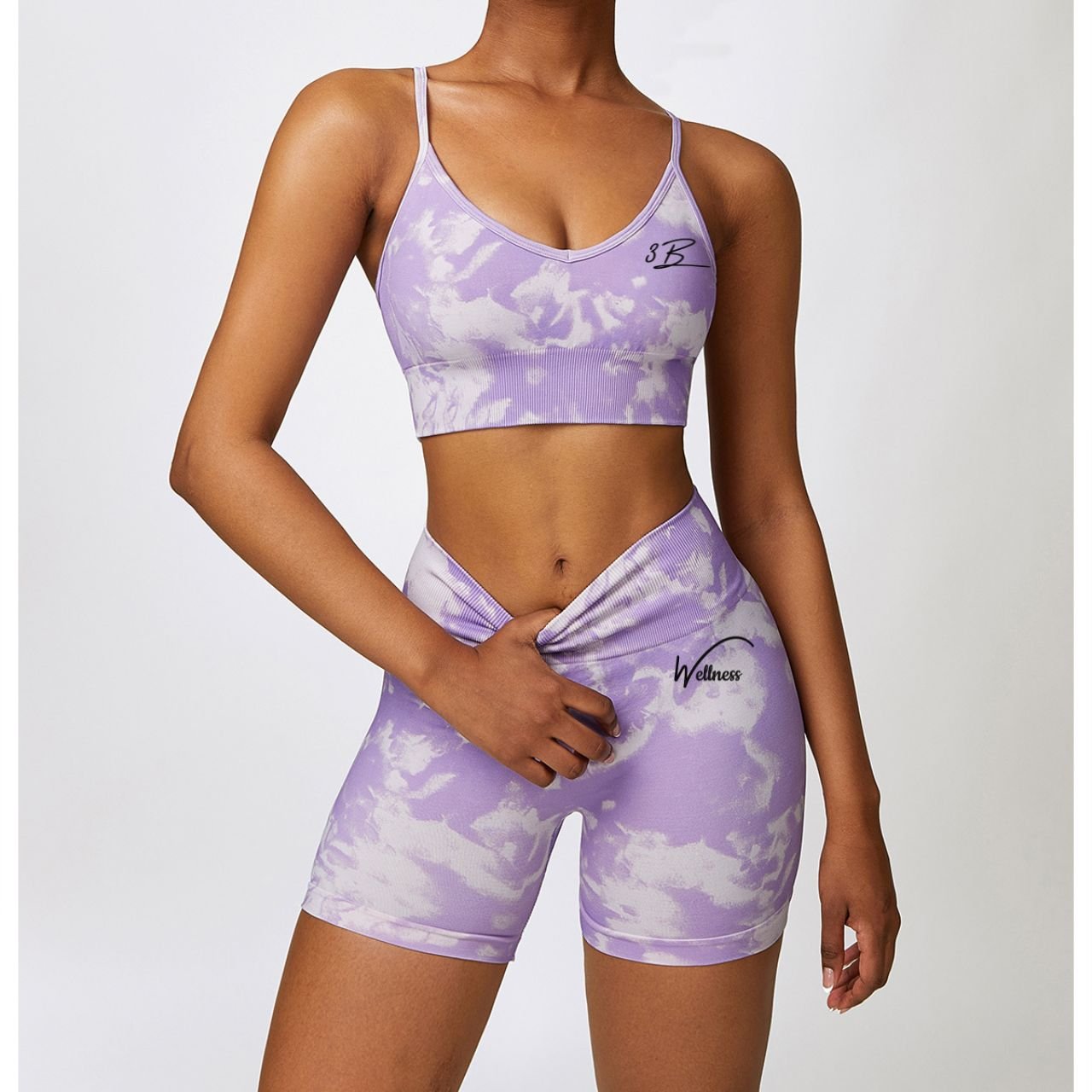 Lavender Frost Scrunch Short