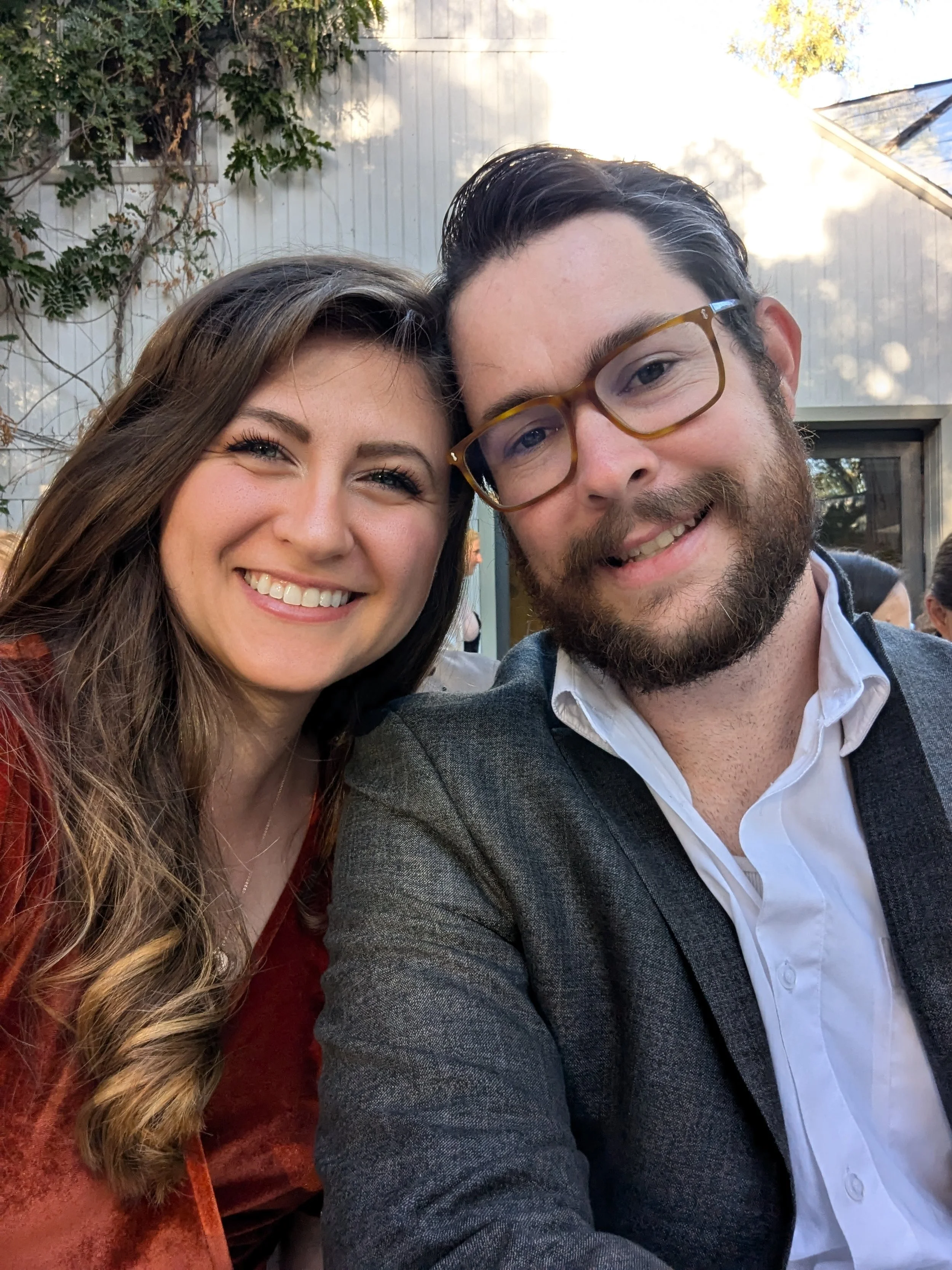 headshot of Megan and Benjamin Schraer