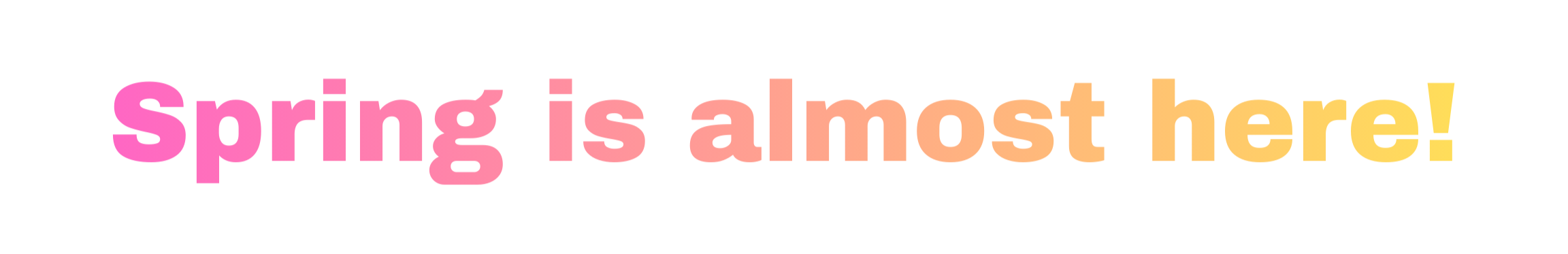 Colorful gradient text reading 'YES PLEASE' in pink, orange, and yellow.