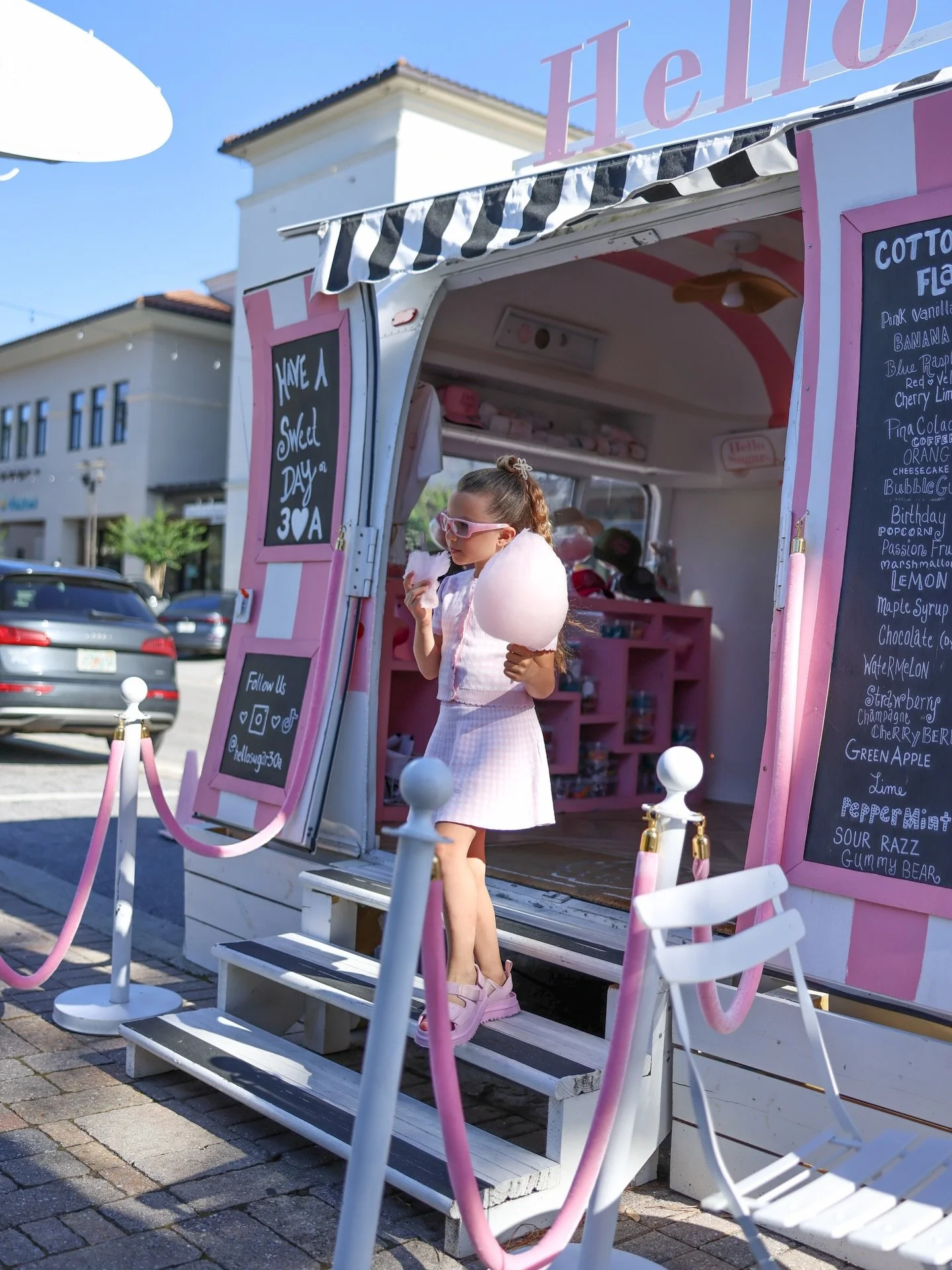 The cutest customer enjoying our pink world powered by sunshine and sugar! Thank you @by.olga_ for sharing the sweetest experience at @grandboulevard 🤍🩷🤍🩷