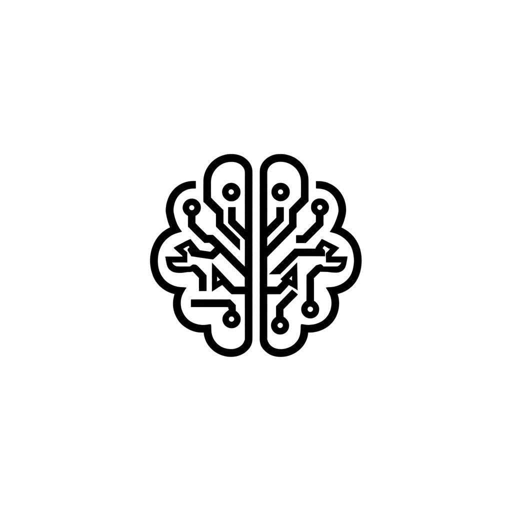 Abstract artistic representation of two human heads facing each other, with one composed of rectangular bricks forming a fragmented structure.