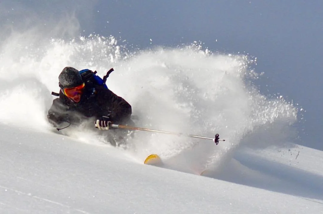 This #skirotica has got us all hot and bothered over here! 🤤🤘🙌 Great shot @austinbourret &amp; @toolman25 ... thanks for stokin&rsquo; that stoke
.
.
.
 #skiutah #utahisrad #utah #slc #visitutah #skiingislife #mountainvibes #skiing #ski #snow #sla