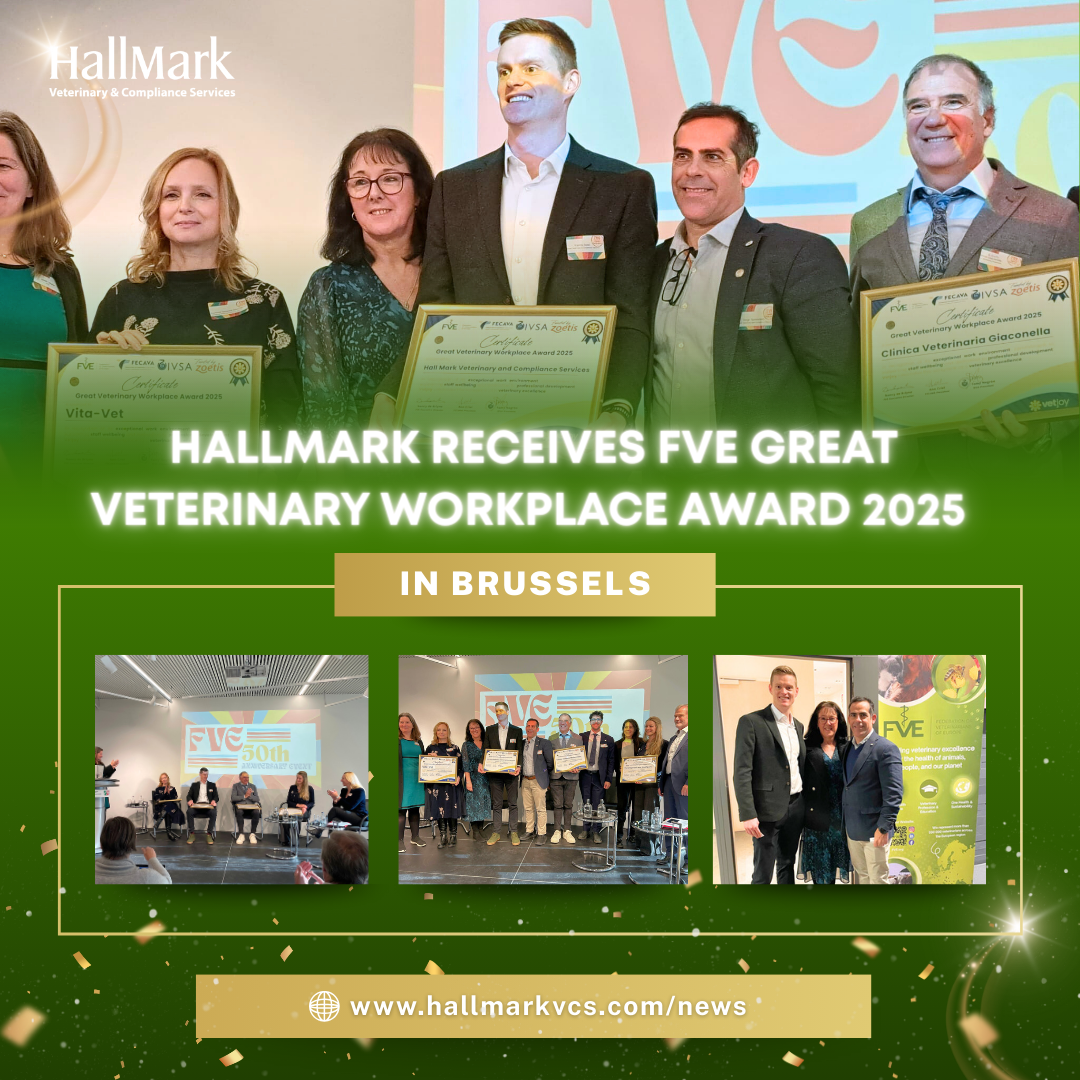 HallMark Receives FVE Great Veterinary Workplace Award 2025 in Brussels