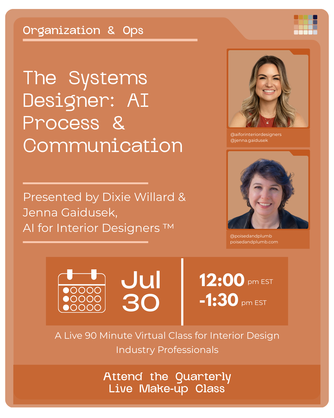 Open-Enrollment Class: The Systems Designer: AI Process &amp; Communication