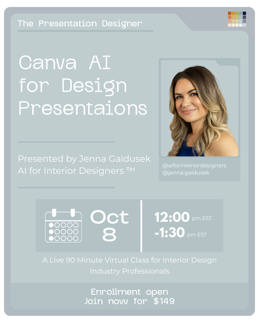 Open-Enrollment Class: Canva AI for Design Presentations 