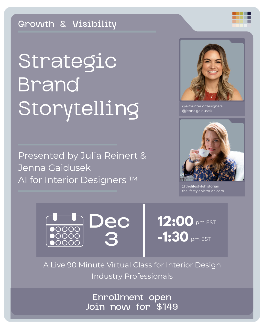 Open-Enrollment Class: Strategic Brand Storytelling