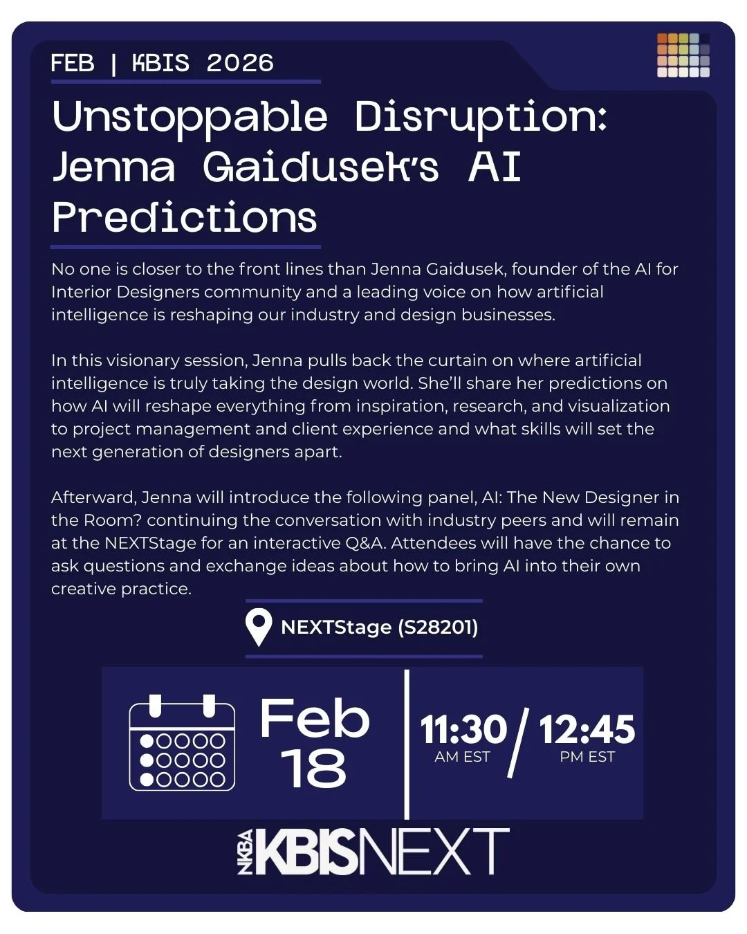 FEB | KBIS 2026 - Unstoppable Disruption: Jenna Gaidusek’s AI Predictions