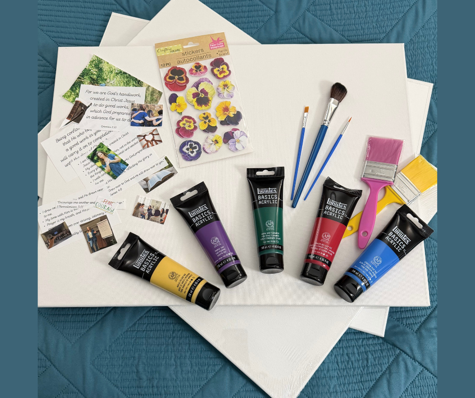 picture of supplies to create a vision board