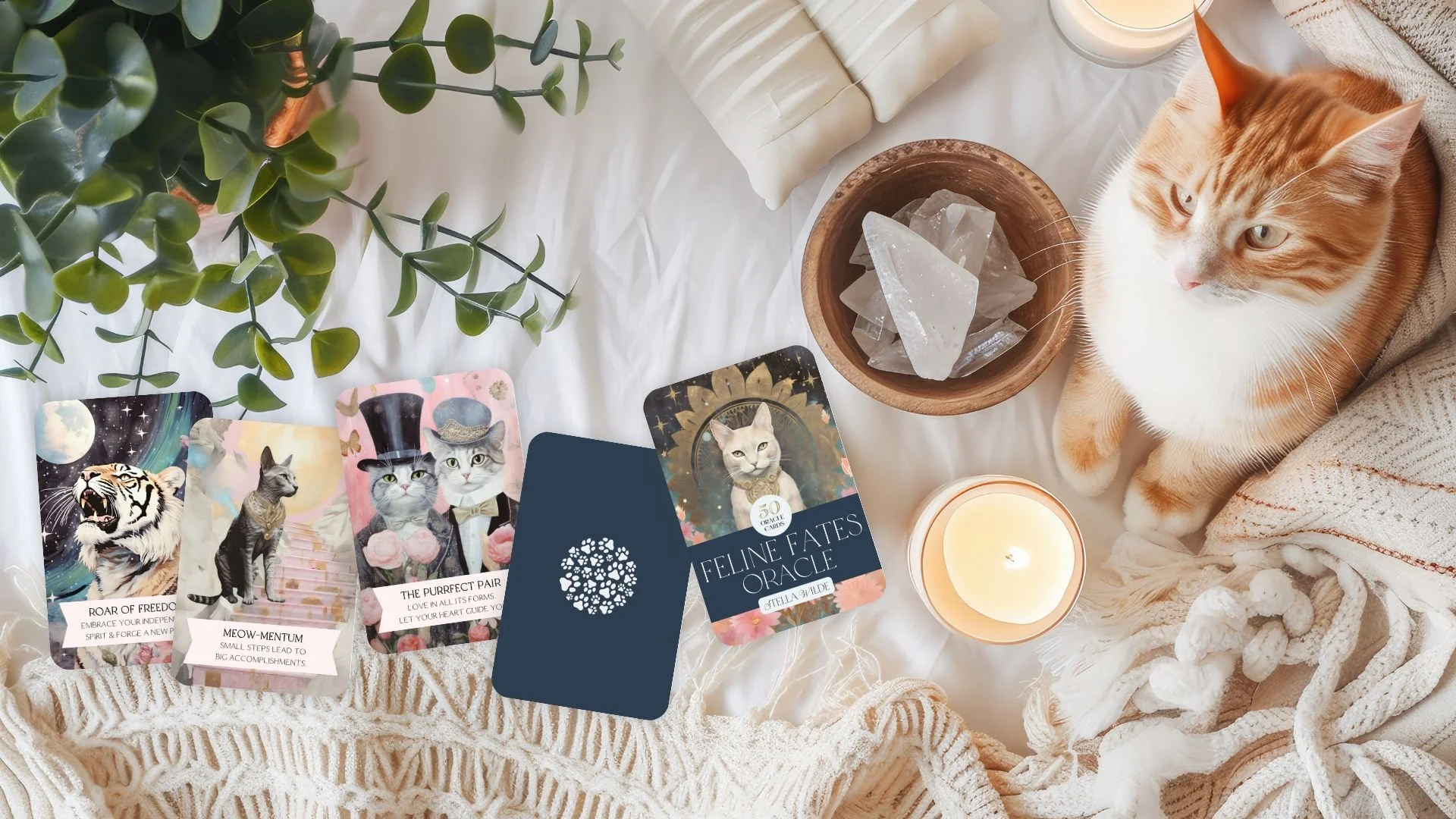 Feline Fates Oracle Deck for Cat Lovers