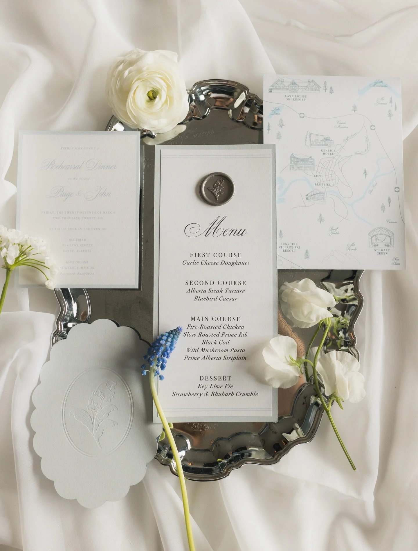 The most stunning shots from Paige and John&rsquo;s wedding day in Banff 🩵