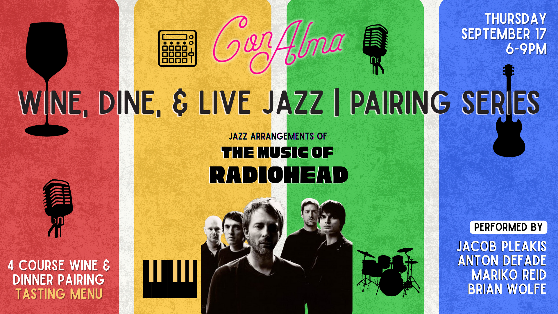 Wine Dine and Live Jazz Pairing: Radiohead