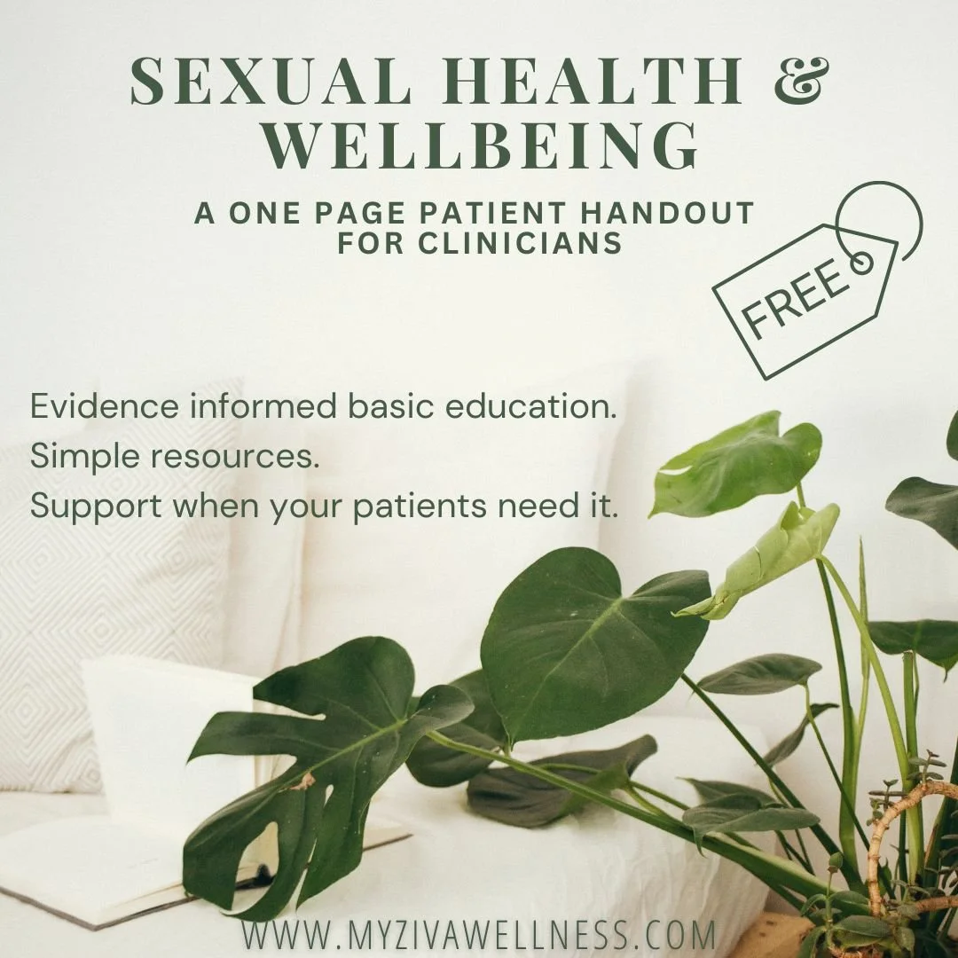 Sexual Health and Wellbeing: Free Patient Handout