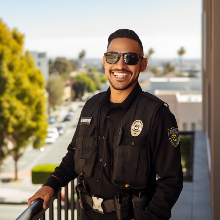 as1776._a_white_A_security_guard_smiling_wearing_sunglassess_wi_f7bc4634-9200-4737-96af-3c5b49dd9f24.jpg