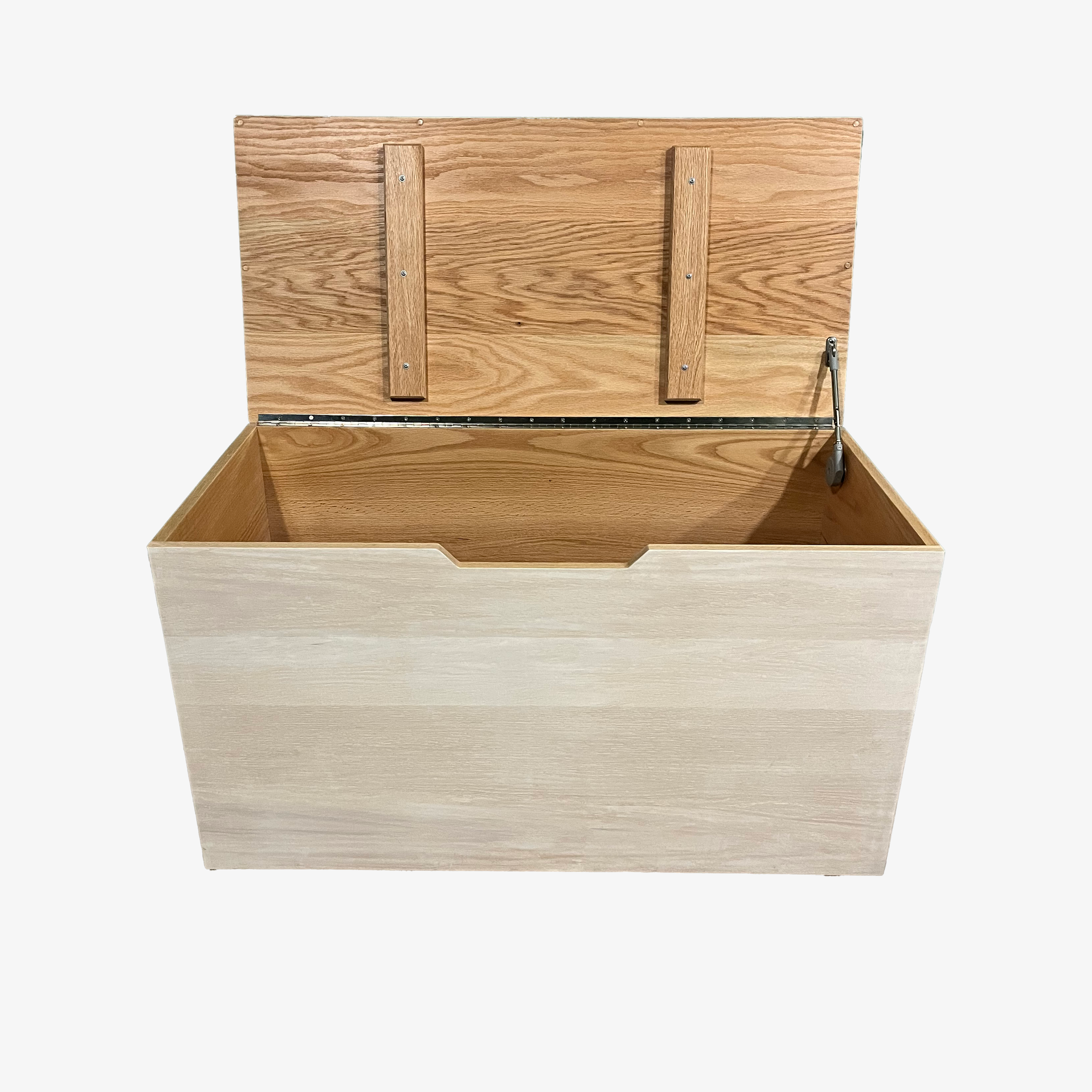 Chest shown from the front with the lid open.
