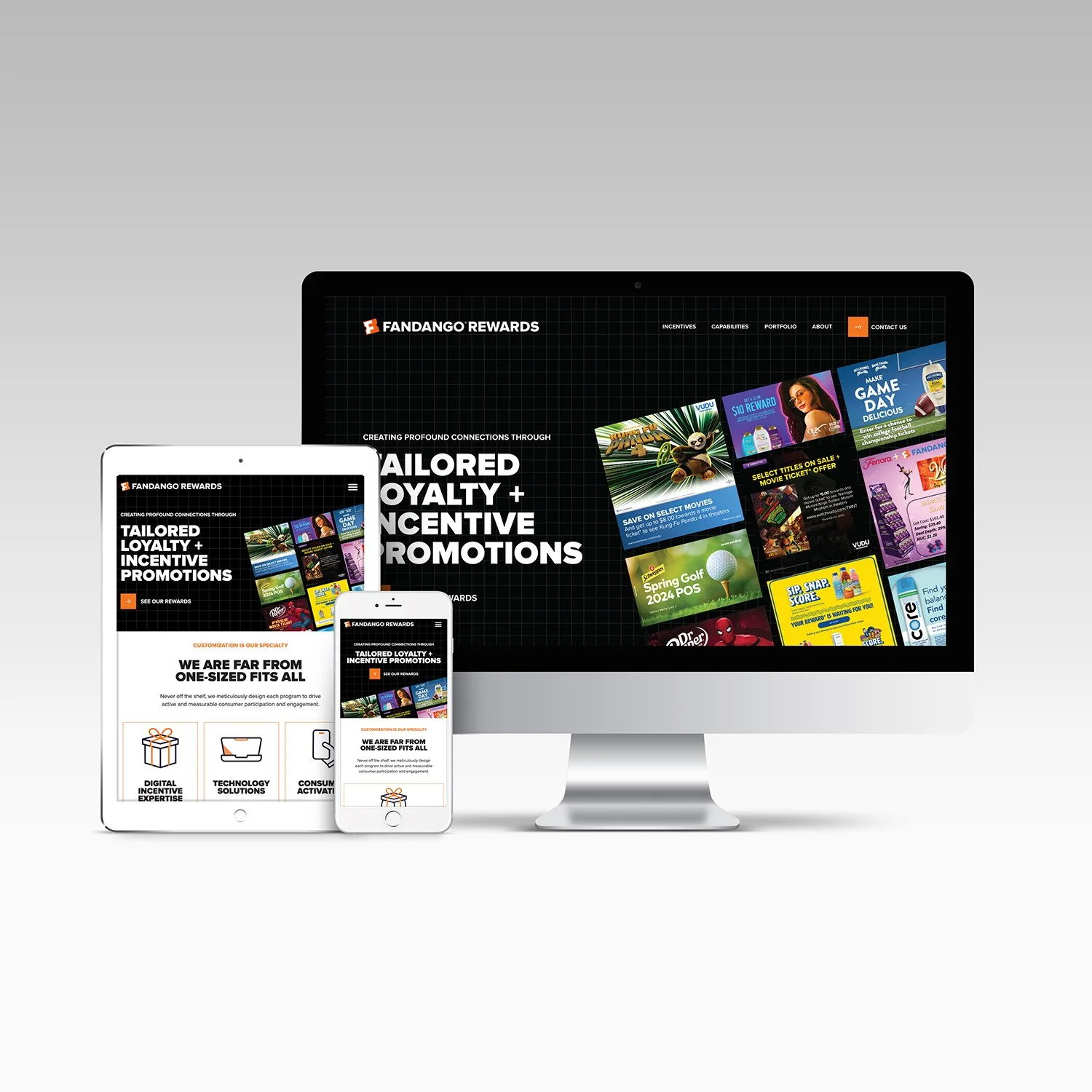 Website Design Consumer Rewards Multiple Devices
