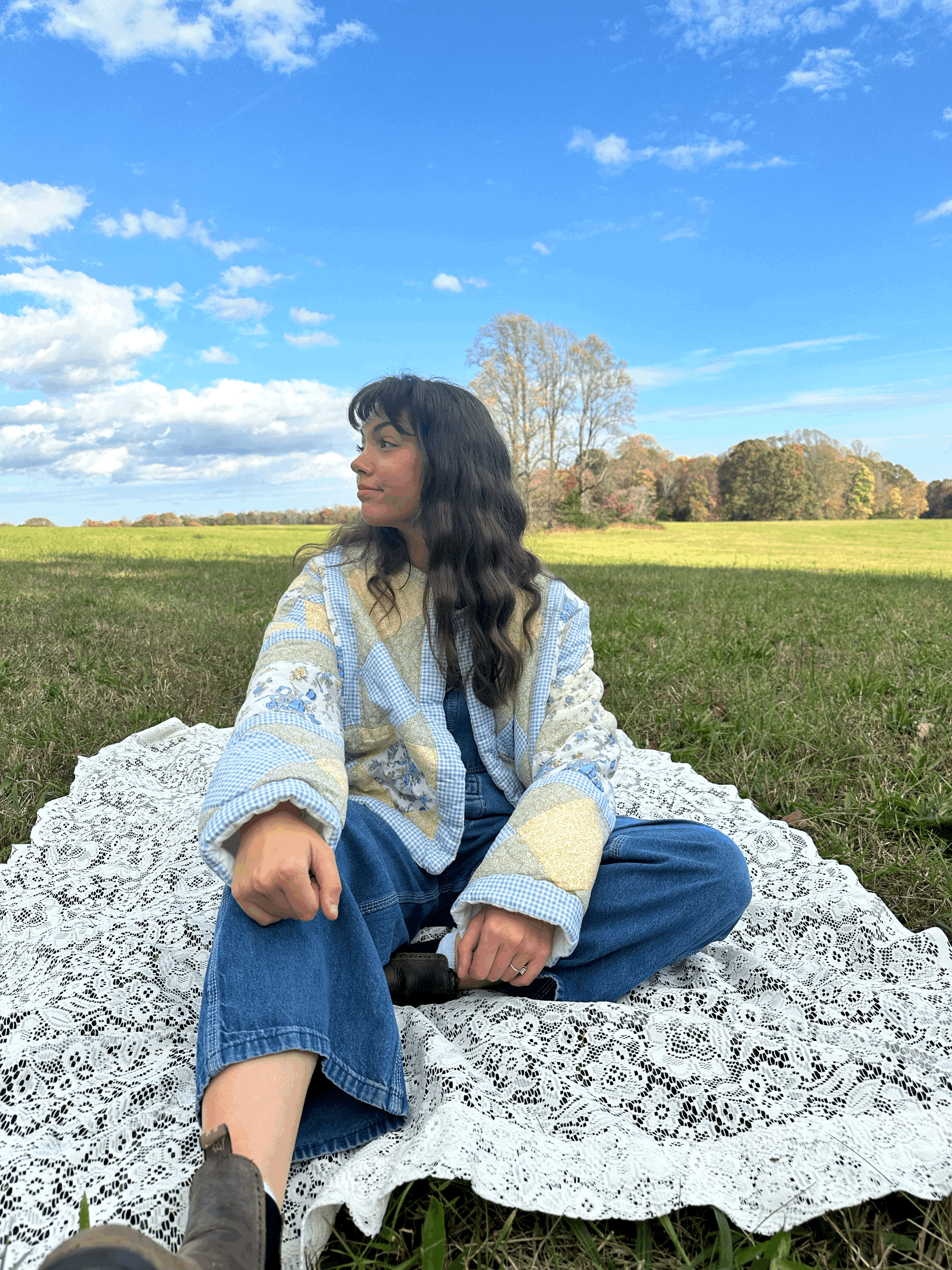 blue bell quilted jacket