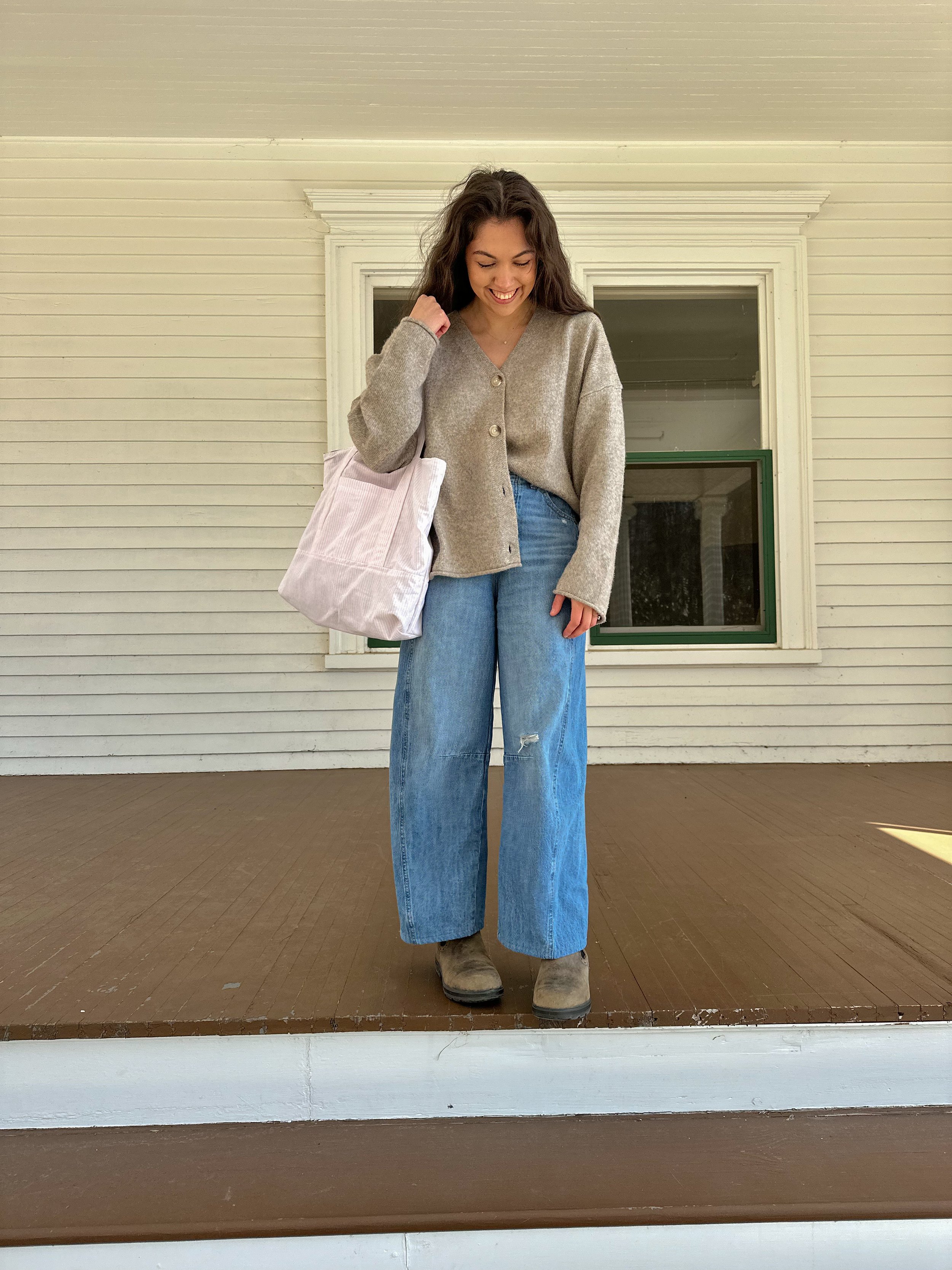 Mabel Tote: Pink Stripes