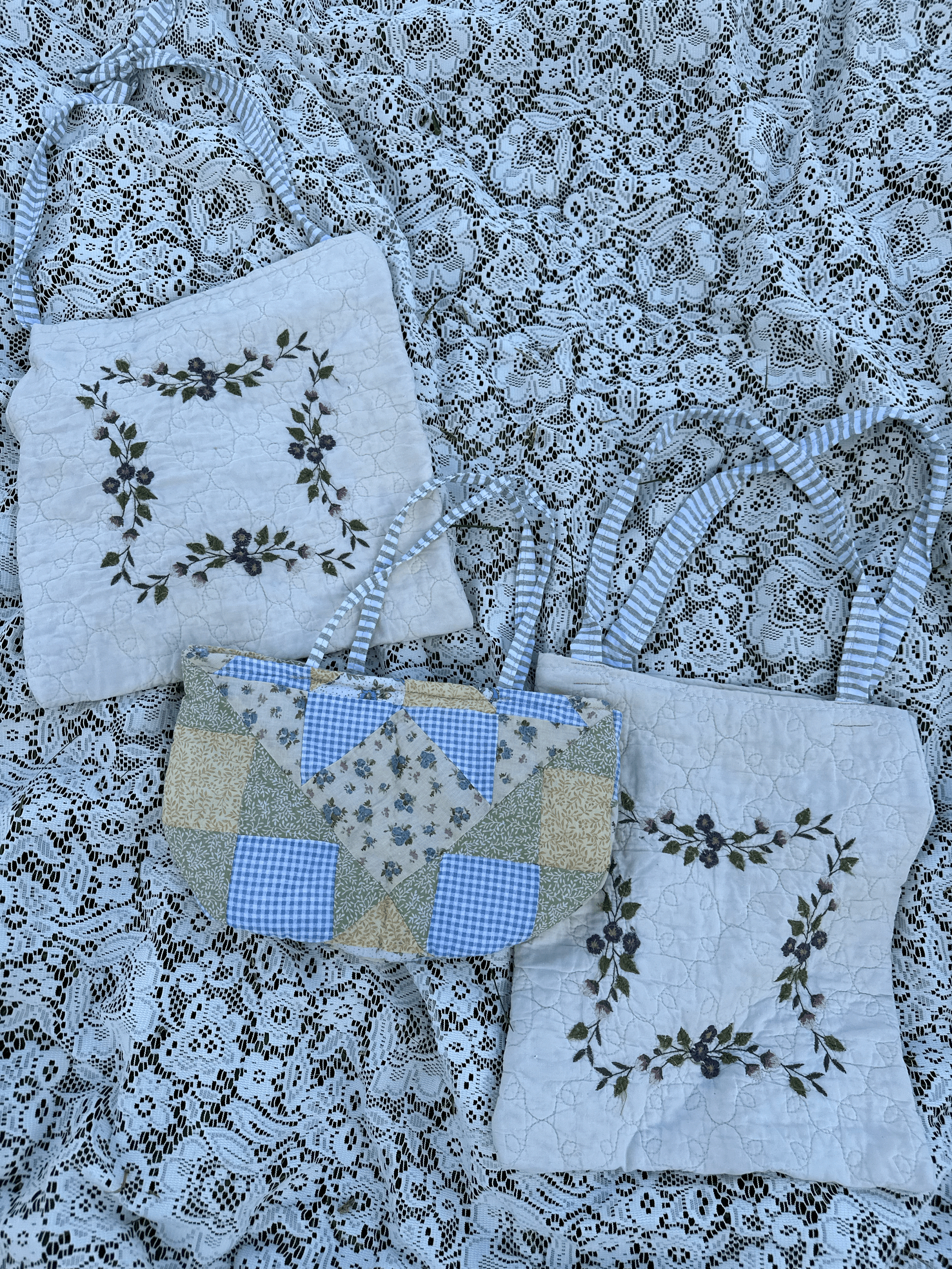 Floral Quilted Tote