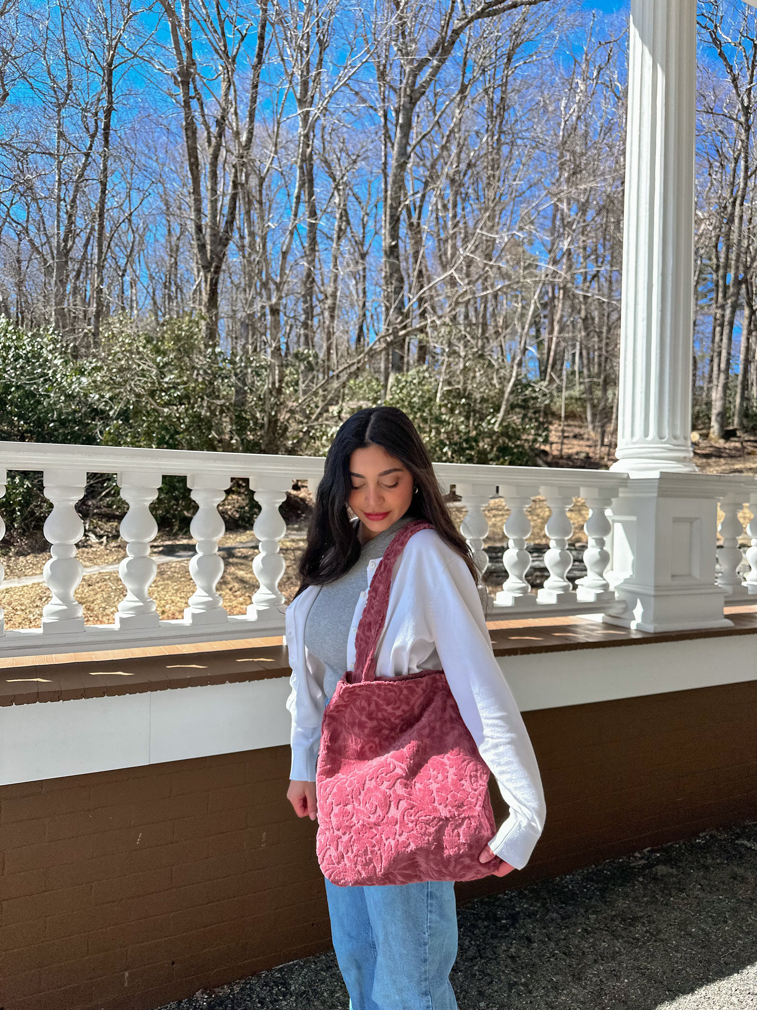 Pink Quilted Tote