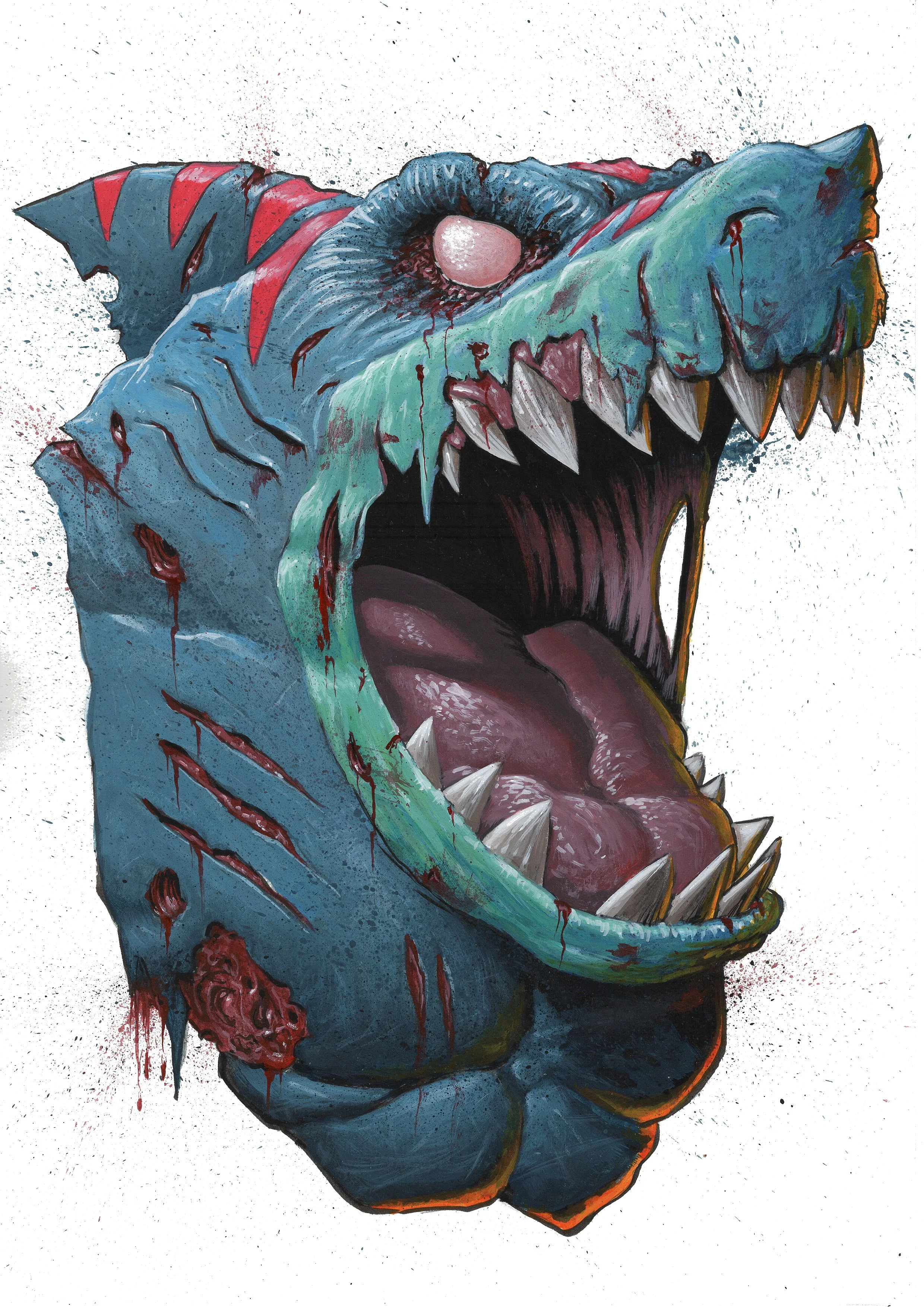 Street Sharks painting Series 2026 - STREEX