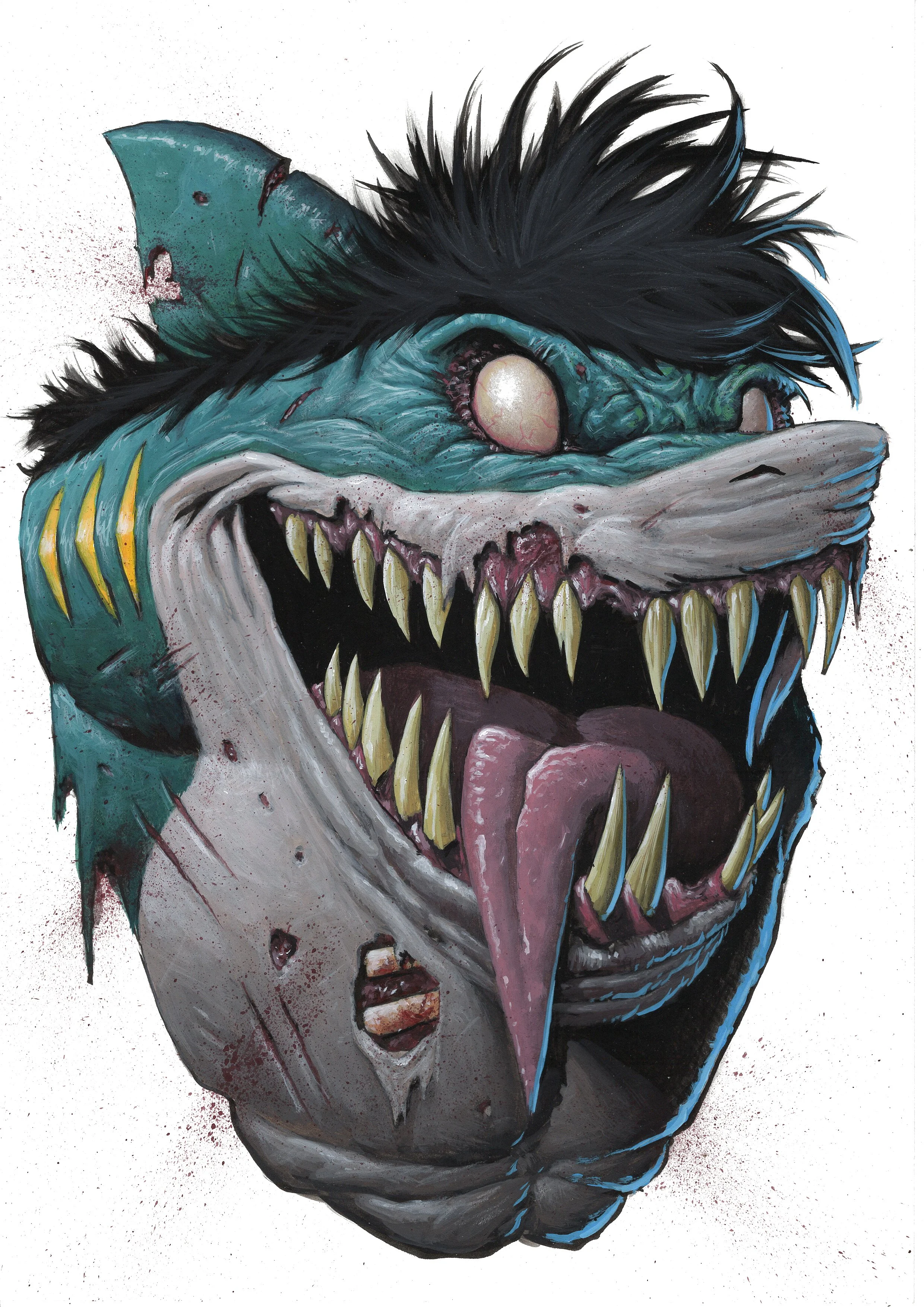 Street Sharks painting Series 2026 - ROX