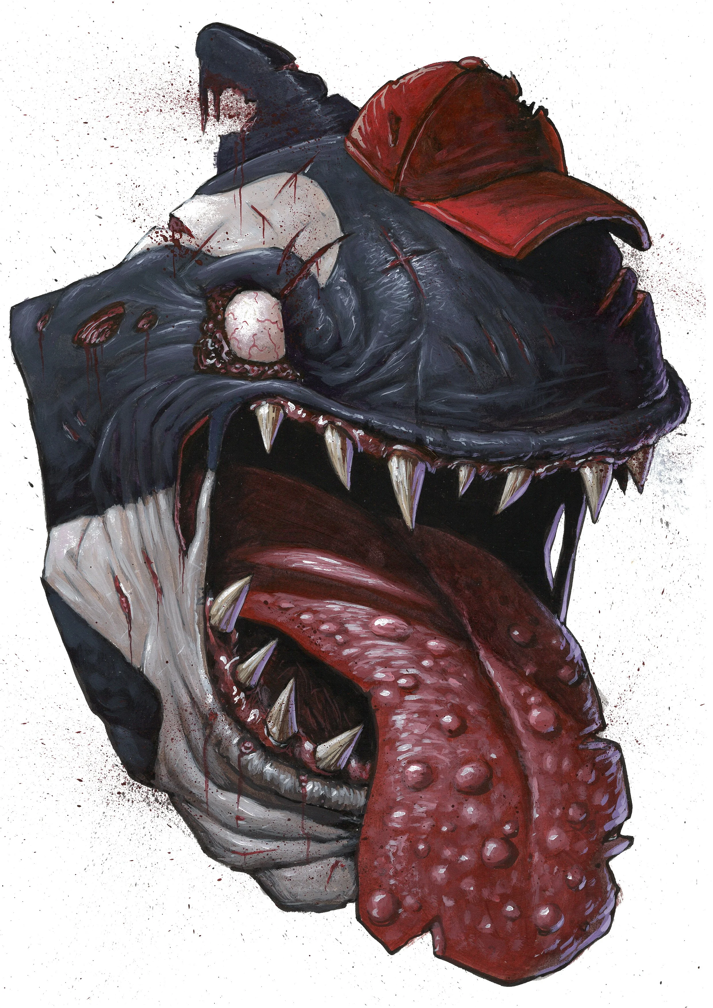 Street Sharks painting Series 2026 - MOBY LICK