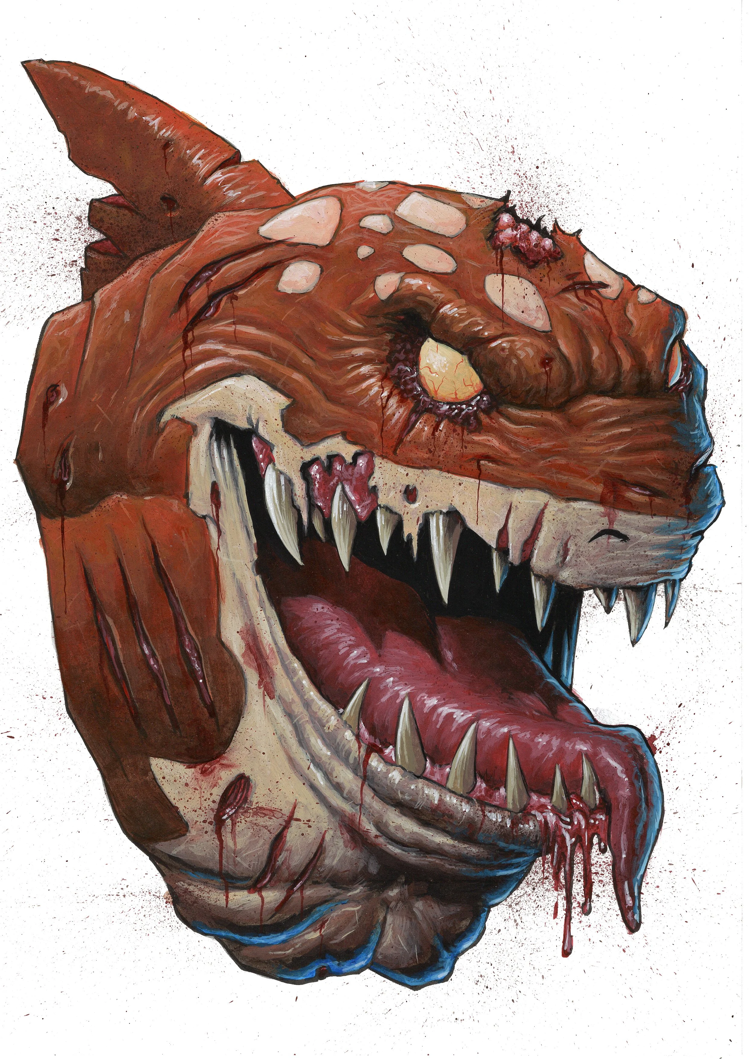 Street Sharks painting Series 2026 - BIG SLAMMU