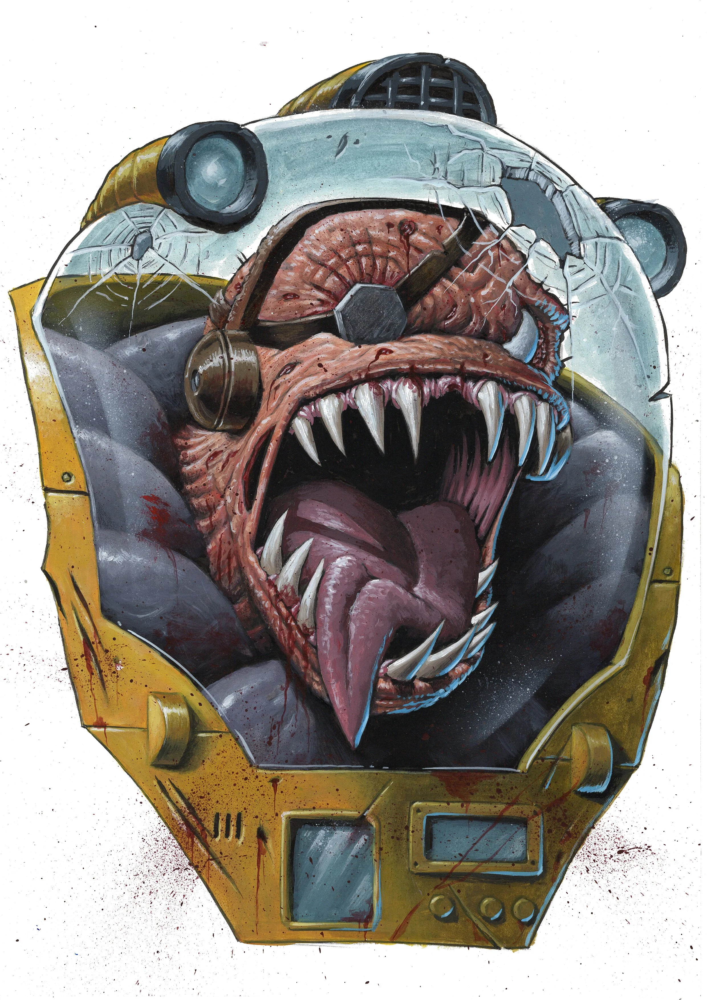 Street Sharks painting Series 2026 - DR PIRANOID
